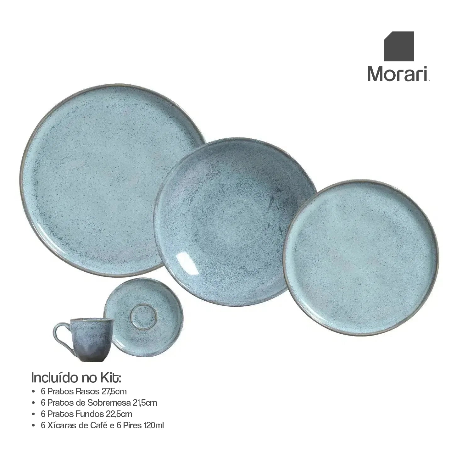 Aparelho de Jantar Stoneware Porcelana
