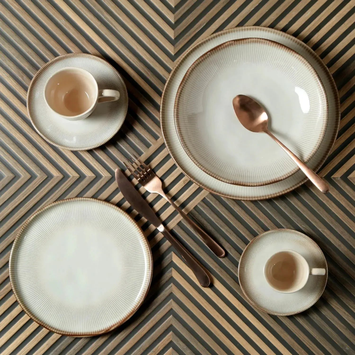 Aparelho de Jantar Stoneware Bio Raio 30 Peças Porto Brasil