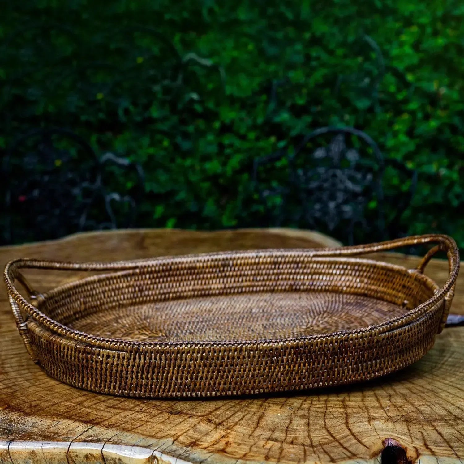 Bandeja em Rattan Bahali 32x23x9,5cm