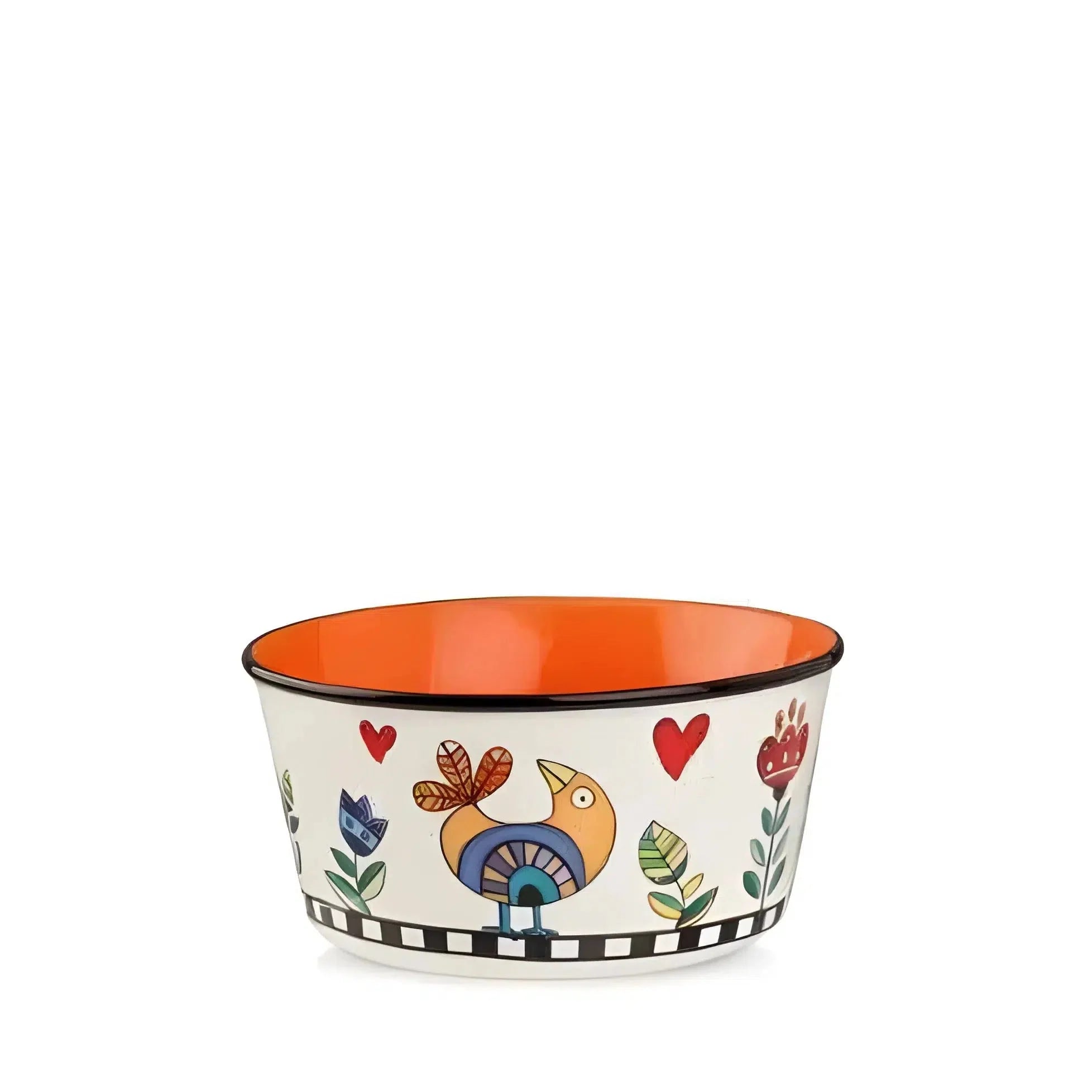 Bowl Porcelana New Bone China Laranja Cocoricó 460ml Egan
