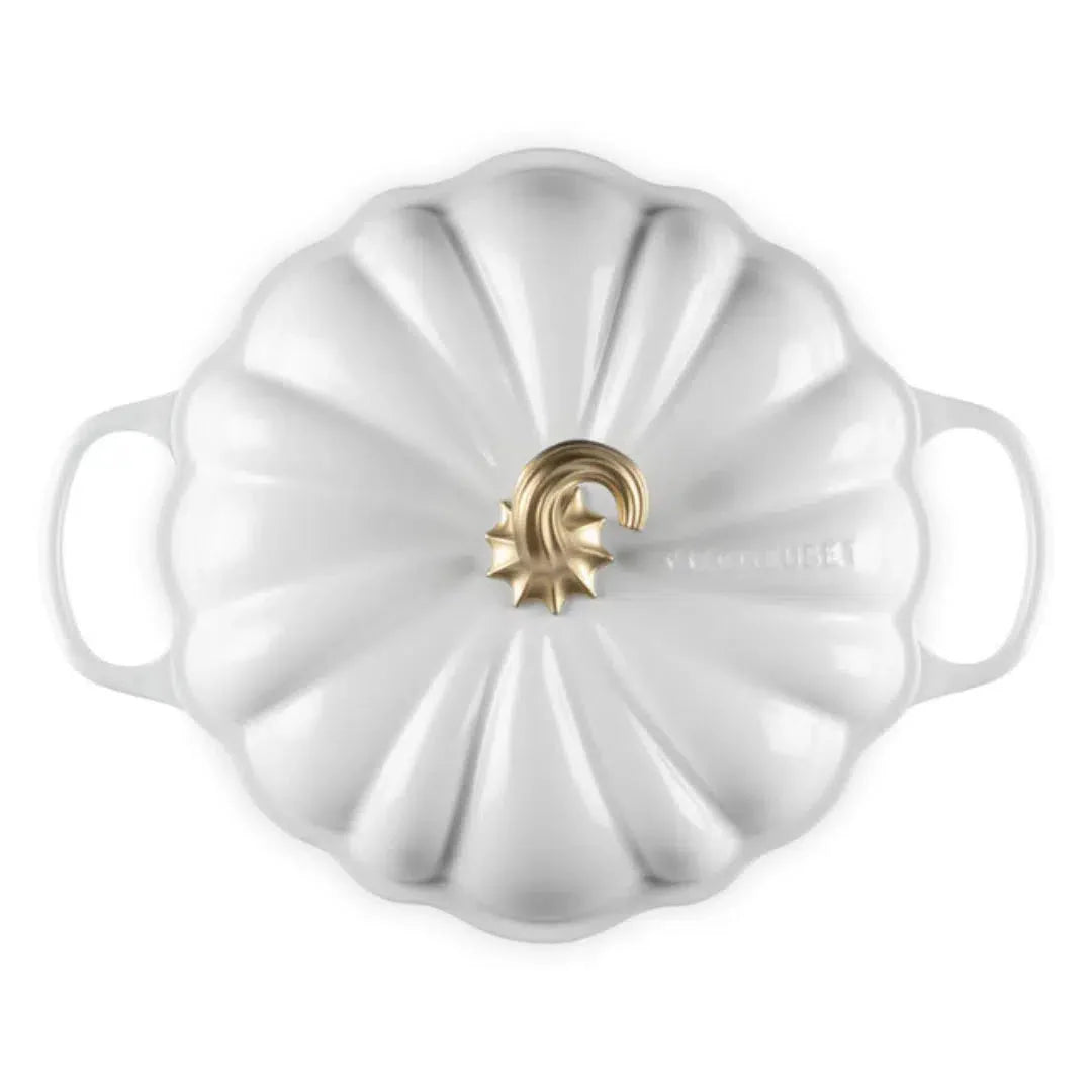 Caçarola Buffet Abóbora Halloween Signature Branco 2,5L 28cm Le Creuset