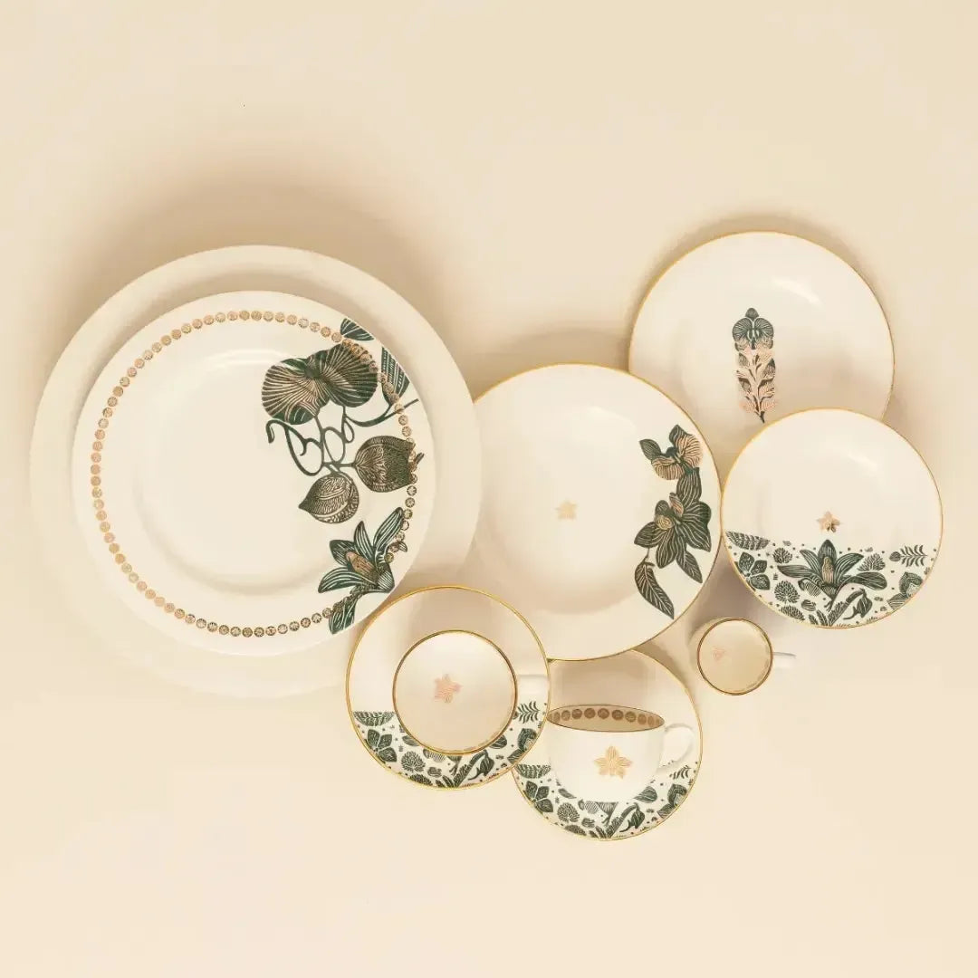 Conjunto com 6 Pratos Fundos Porcelana Híbridos 23,5cm Strauss