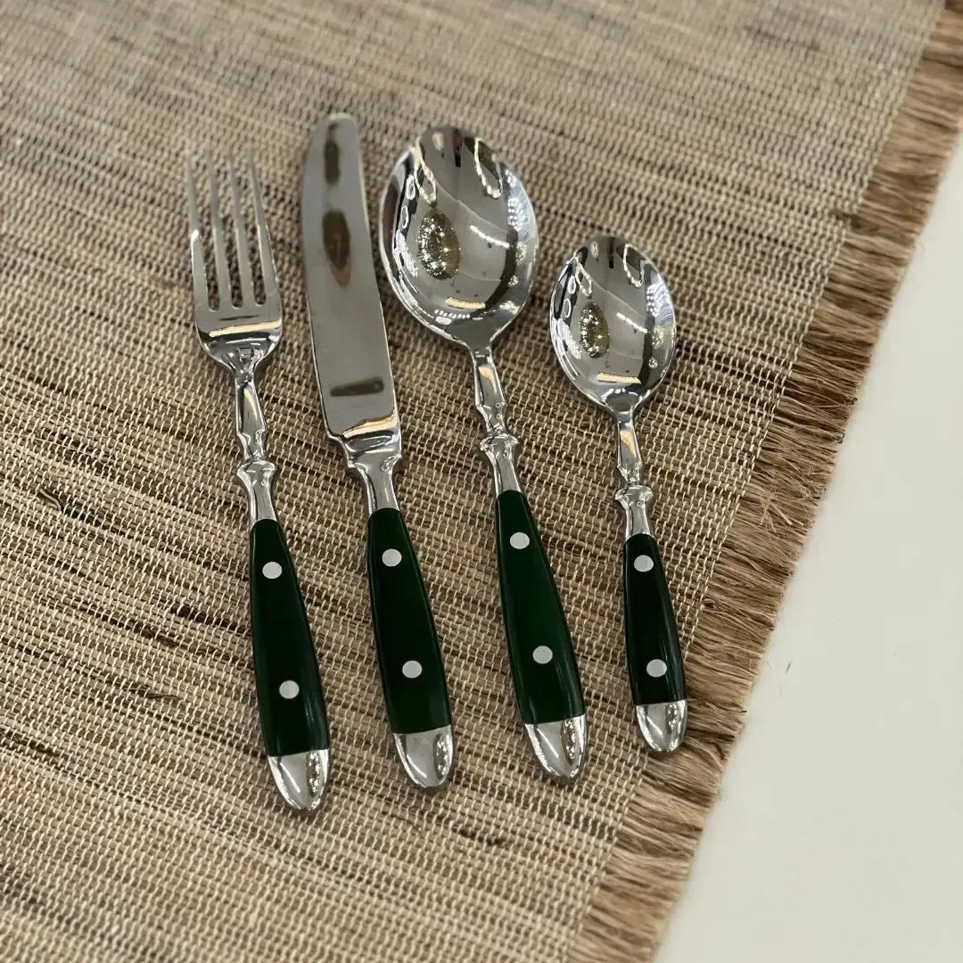 Faqueiro 16 Peças Aço Inox com Cabo Verde Linha Sintonia