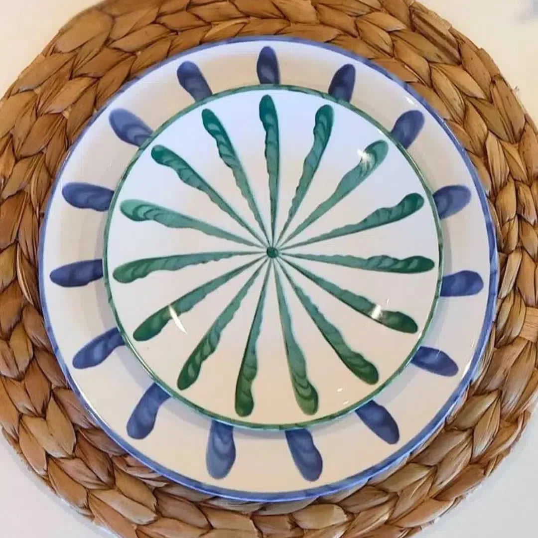 PRÉ-VENDA: Jogo 4 Pratos de Sobremesa Cerâmica Piuma 20cm Scalla