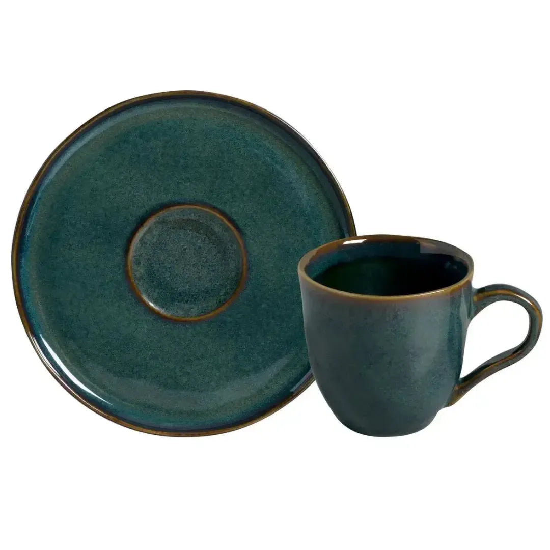 Jogo 6 Xícaras de Chá Stoneware Bio Oceano 170ml Porto Brasil