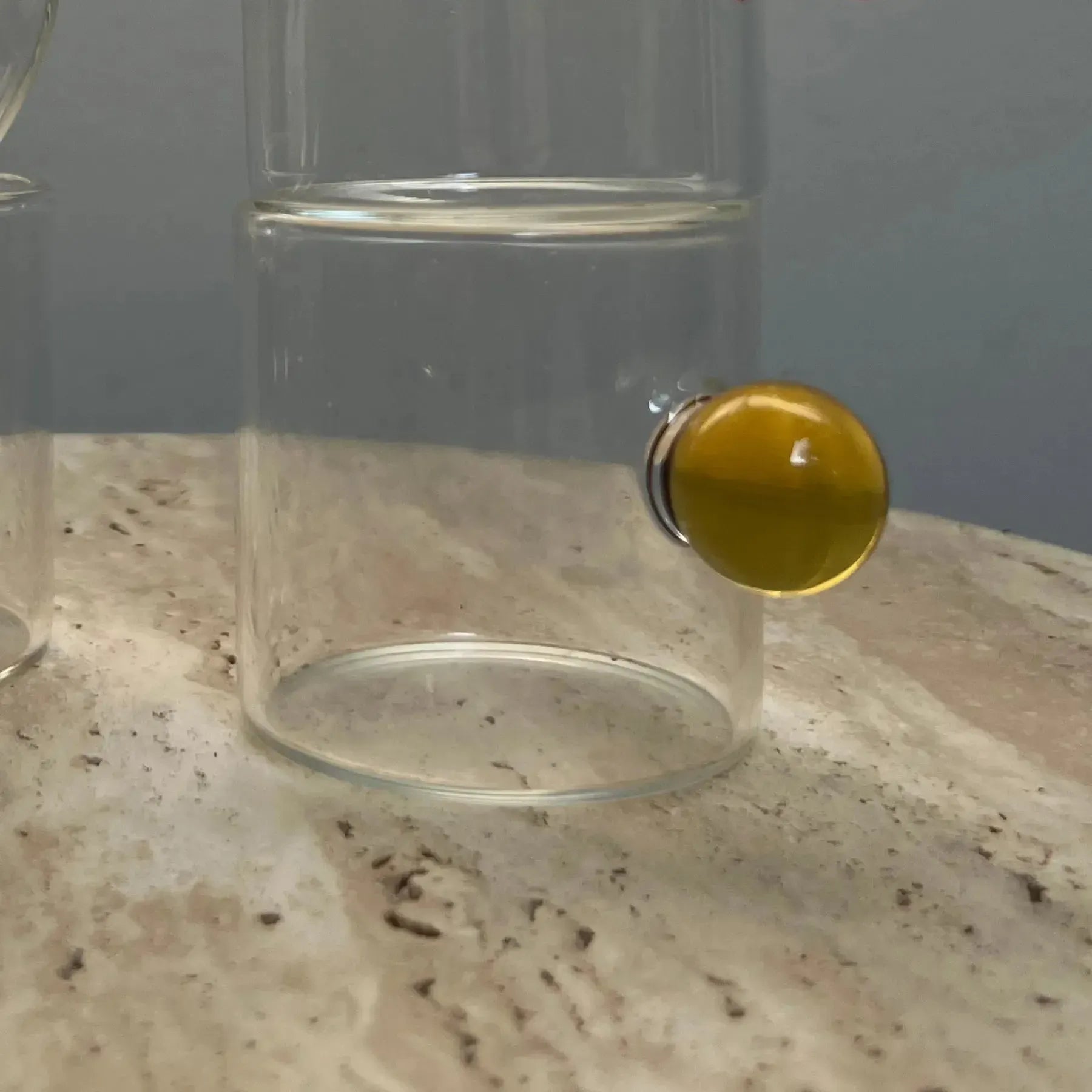 Jogo de 6 Xícaras de Café Vidro Linha Sintonia Amarelo 100ml