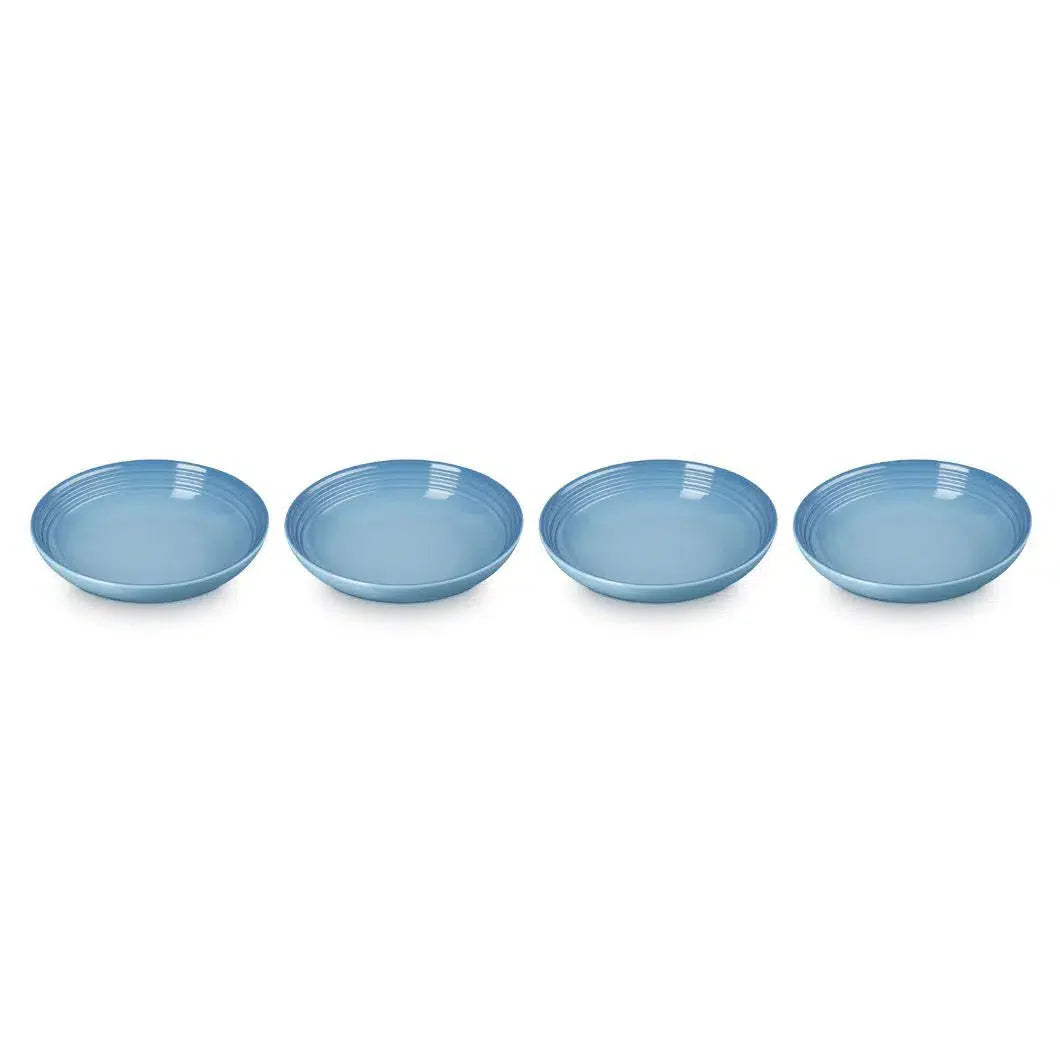 Kit 4 Pratos Fundos Cerâmica 22cm Chambray Le Creuset