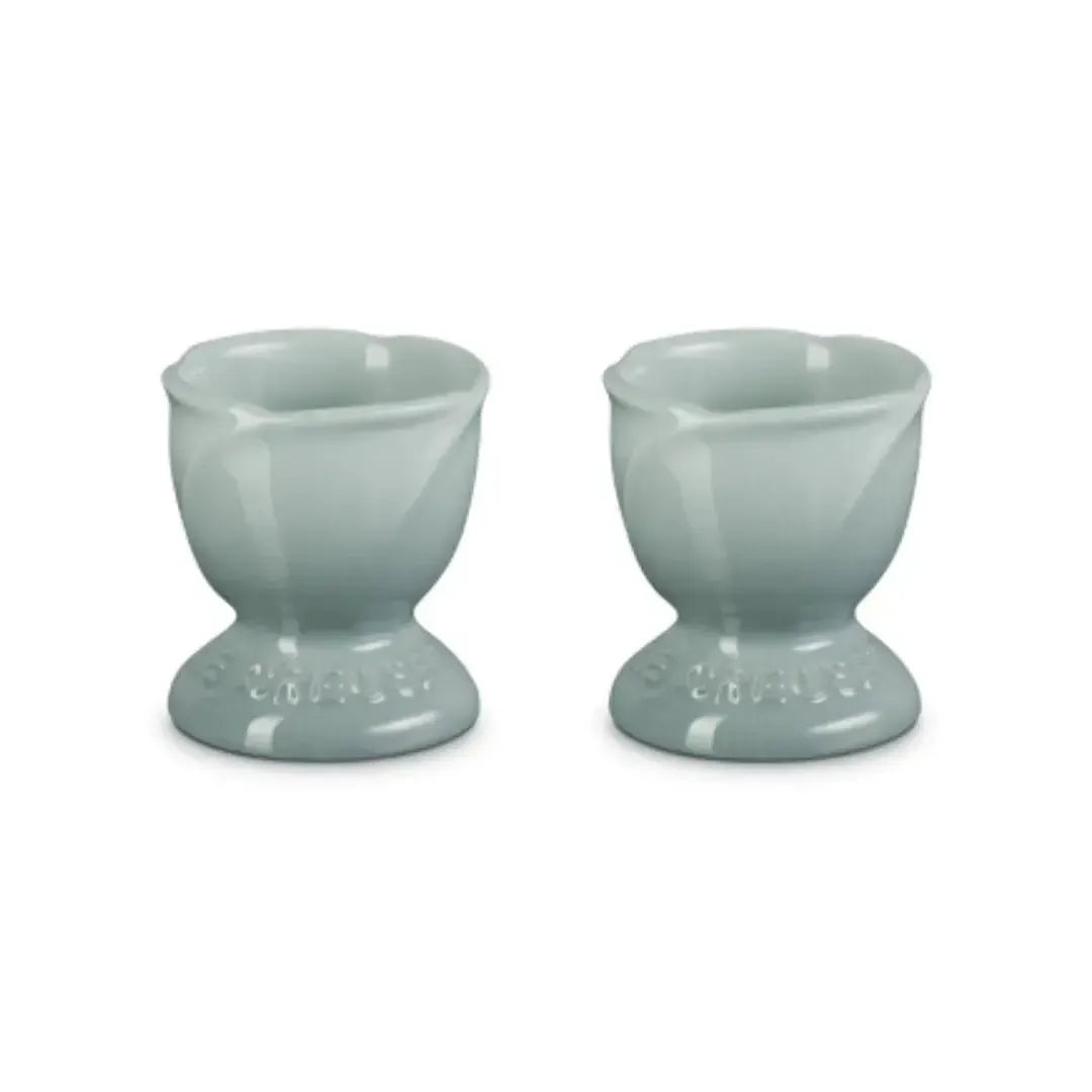 Kit com 2 Suportes para Ovo Ceramica Jardin Sea Salt Le Creuset