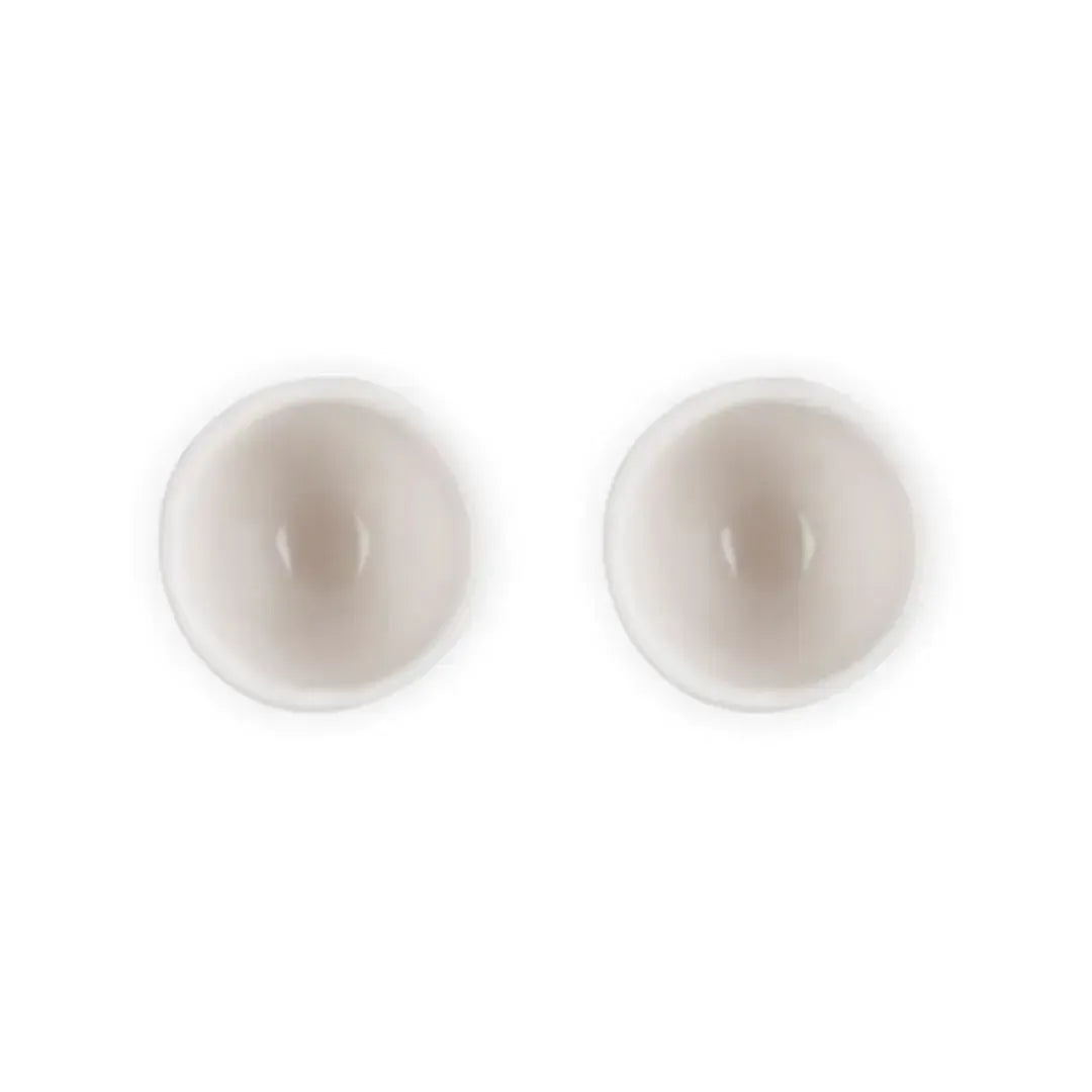 Kit com 2 Suportes para Ovo Ceramica Jardin Shell Pink Le Creuset