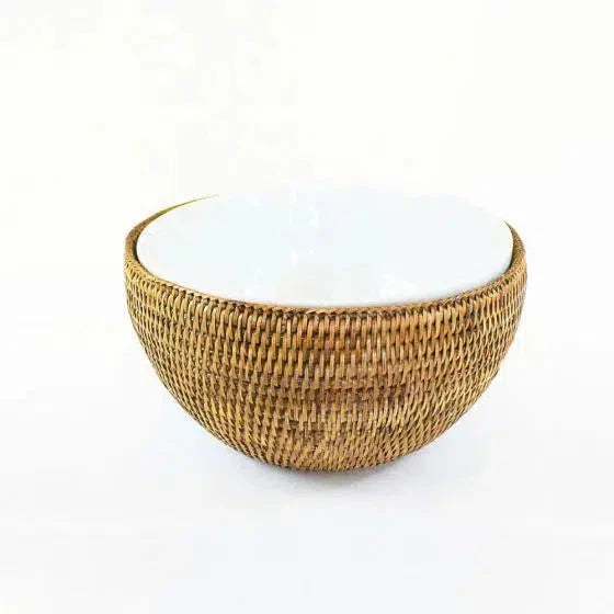 Bowl em Rattan com Suporte Bahali 18cm