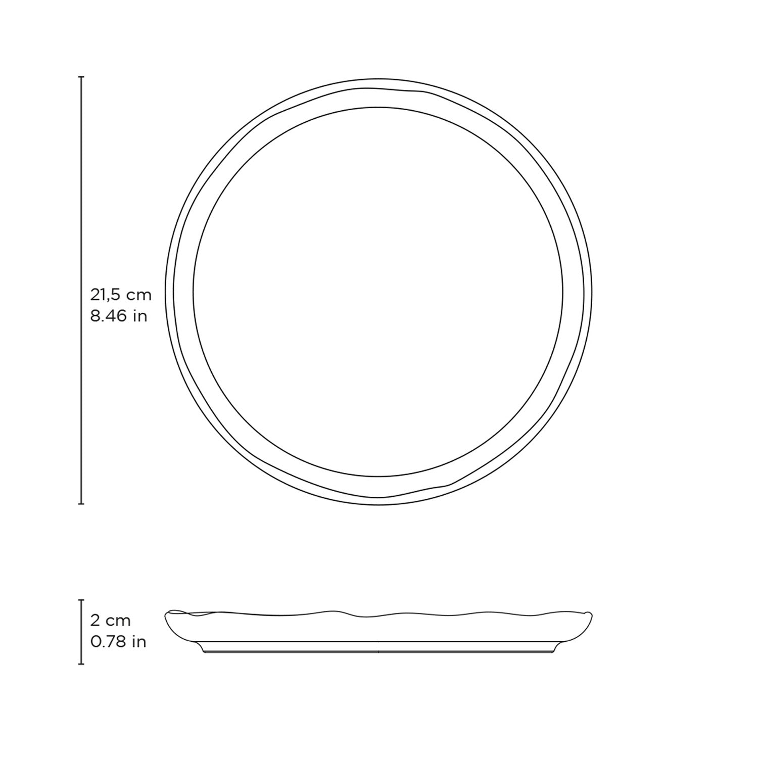 PRÉ-VENDA: Jogo 6 Pratos Sobremesa Stoneware Doguinhos Bio 21,5cm Porto Brasil