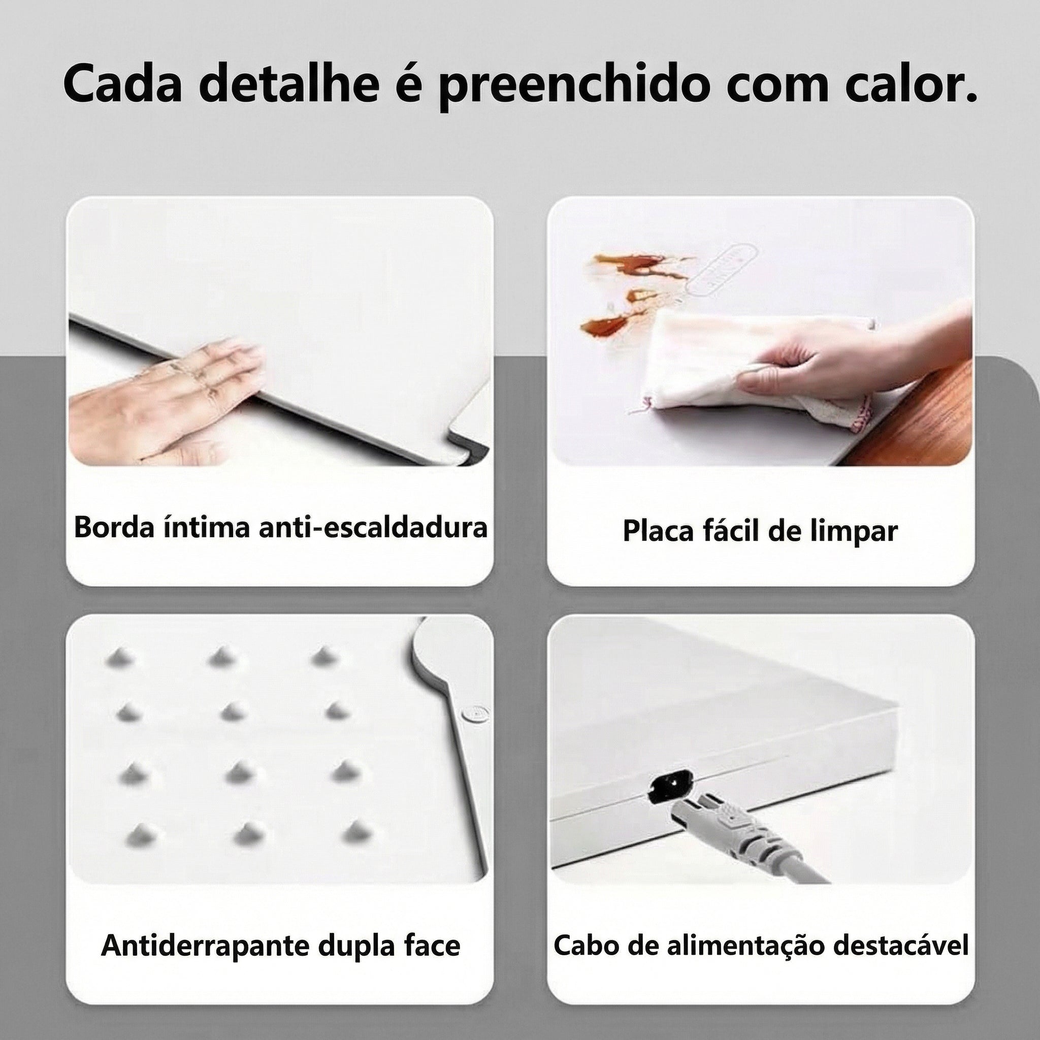 Tapete de Aquecimento Elétrico em Silicone