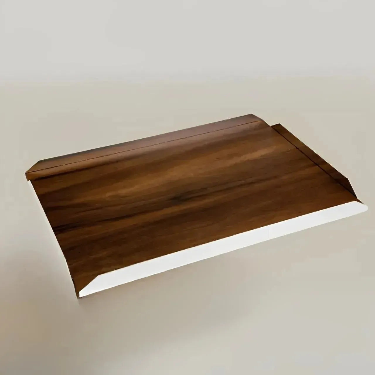 Bandeja Prata com Fundo Madeira Shefield Plate 35x24cm