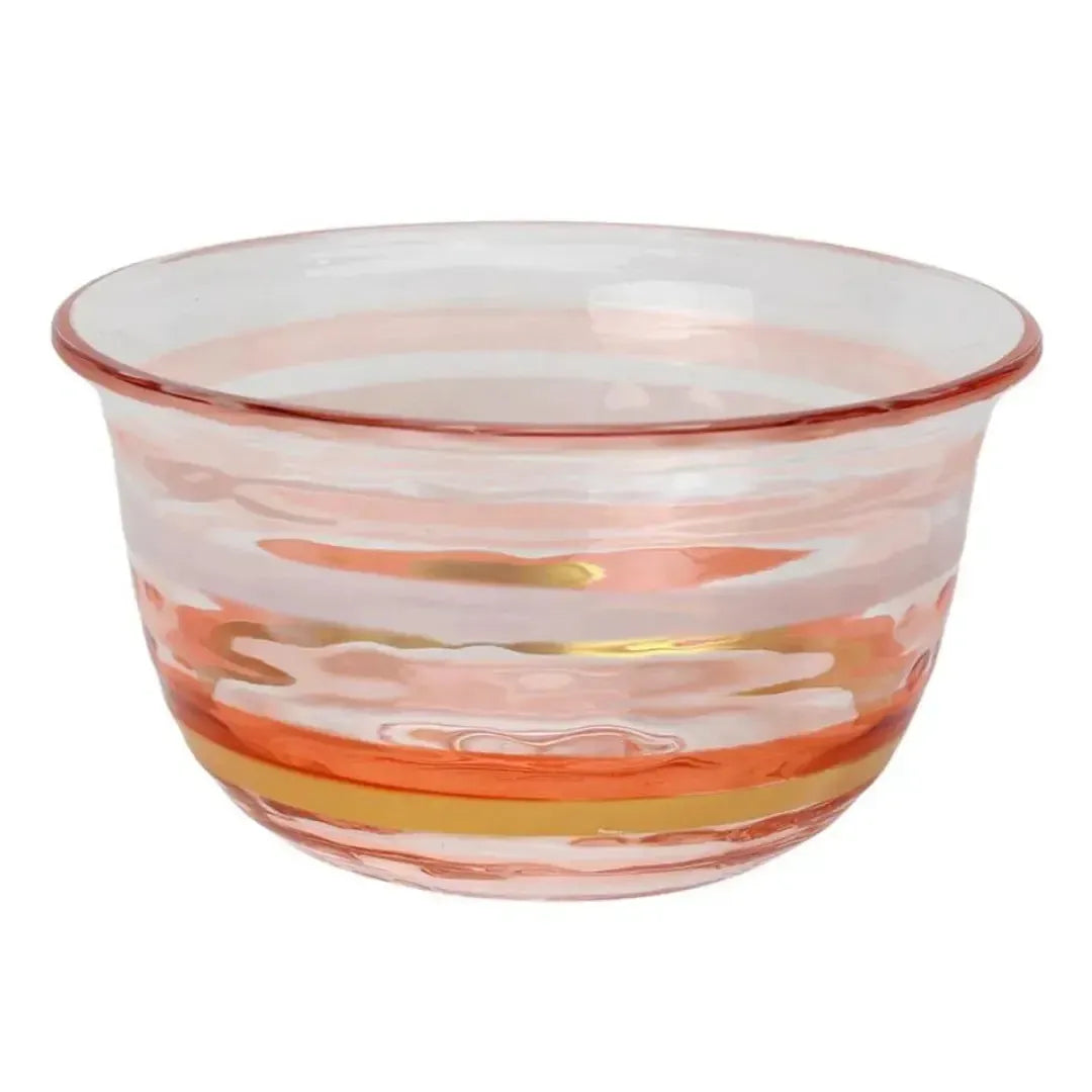 Bowl Acrílico Detalhe Degradê Rose 14x14x7,5cm