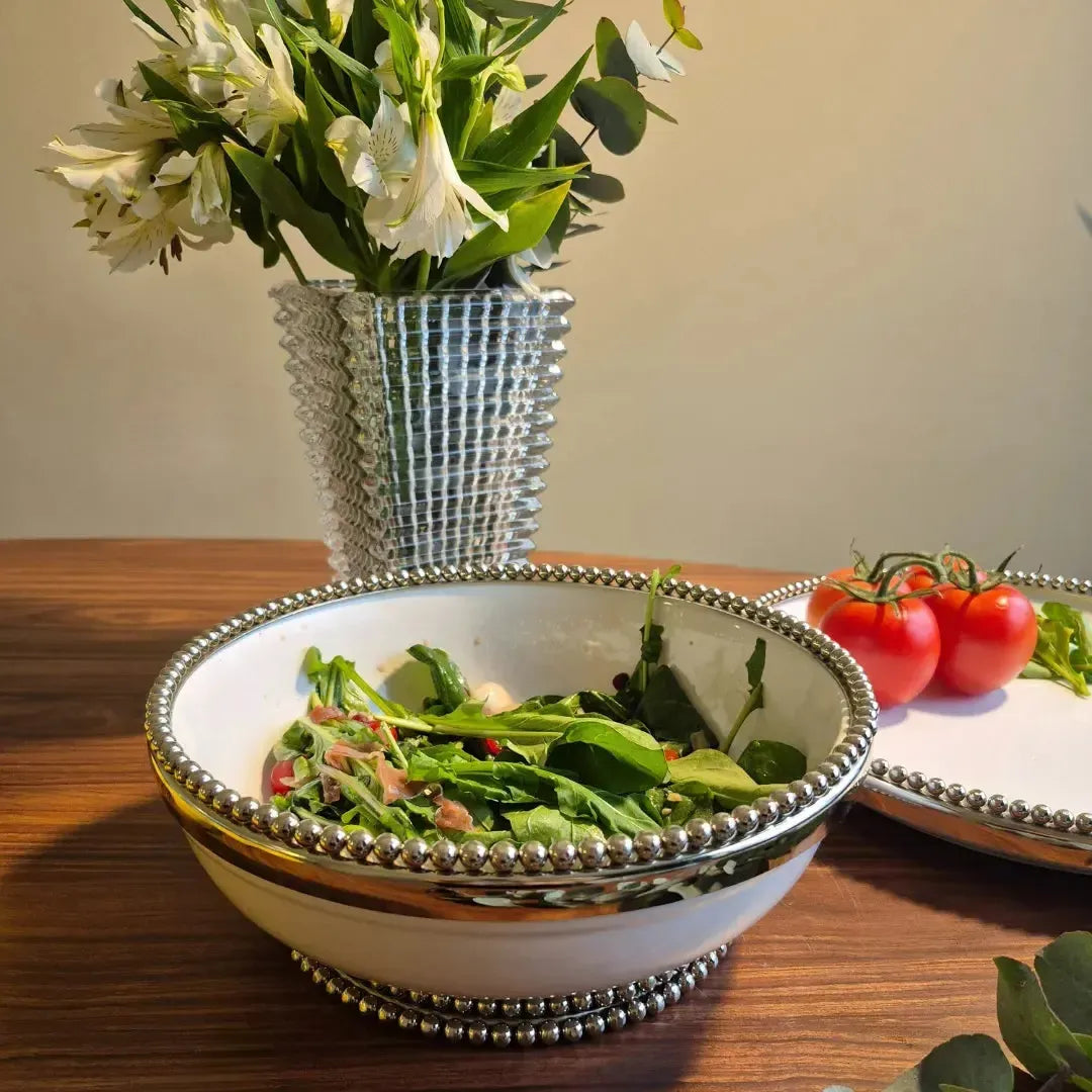 PRÉ-VENDA: Bowl de Cerâmica Bolinhas Object Bahali 26cm