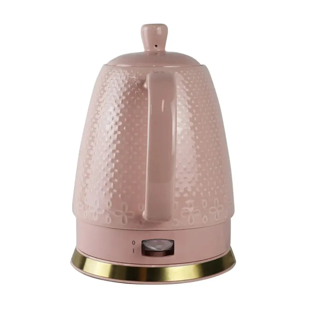Chaleira Elétrica Porcelana Elegance Rosa Poá 1,5L 127V Tuut