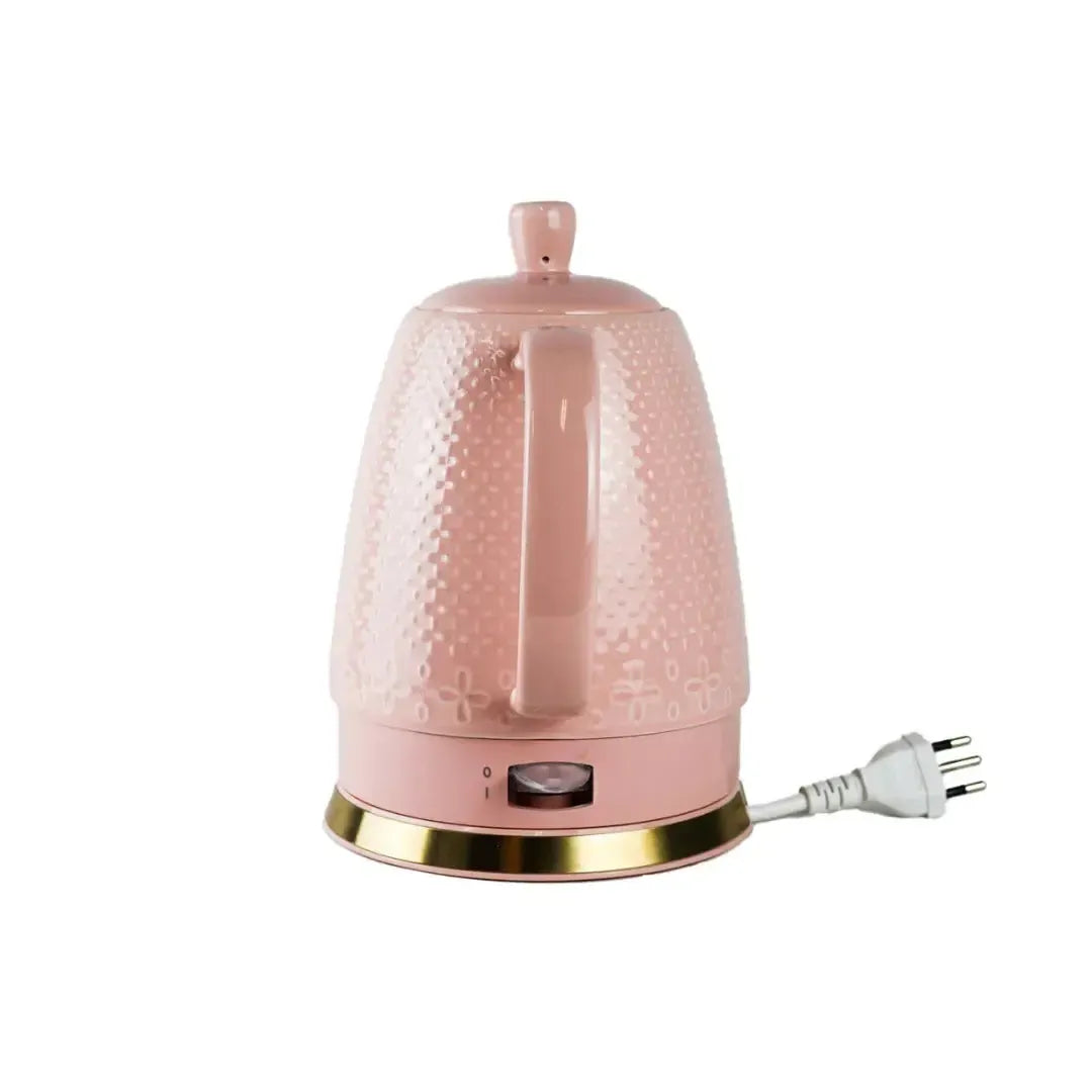 Chaleira Elétrica Porcelana Elegance Rosa Poá 1,5L 127V Tuut