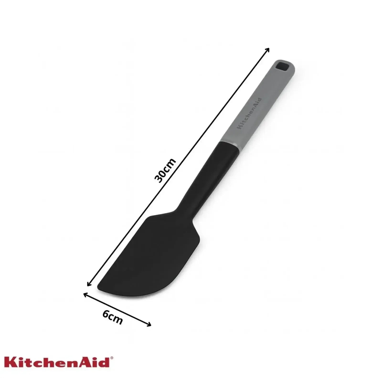 Espátula Pão Duro Raspadora Silicone Cinza KitchenAid