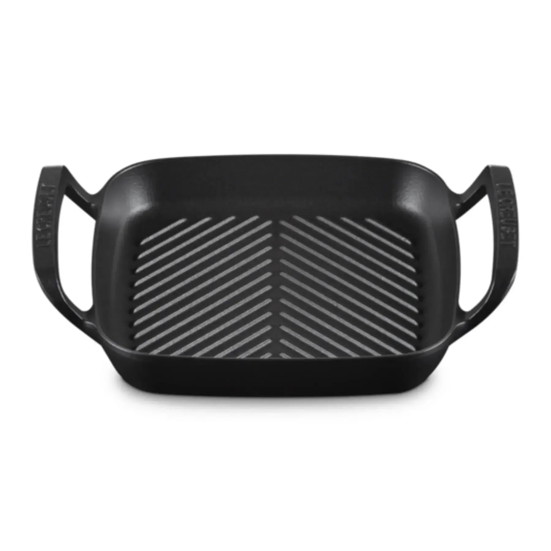 Grelha Quadrada com Alças Alpine Matte Black 26cm Le Creuset