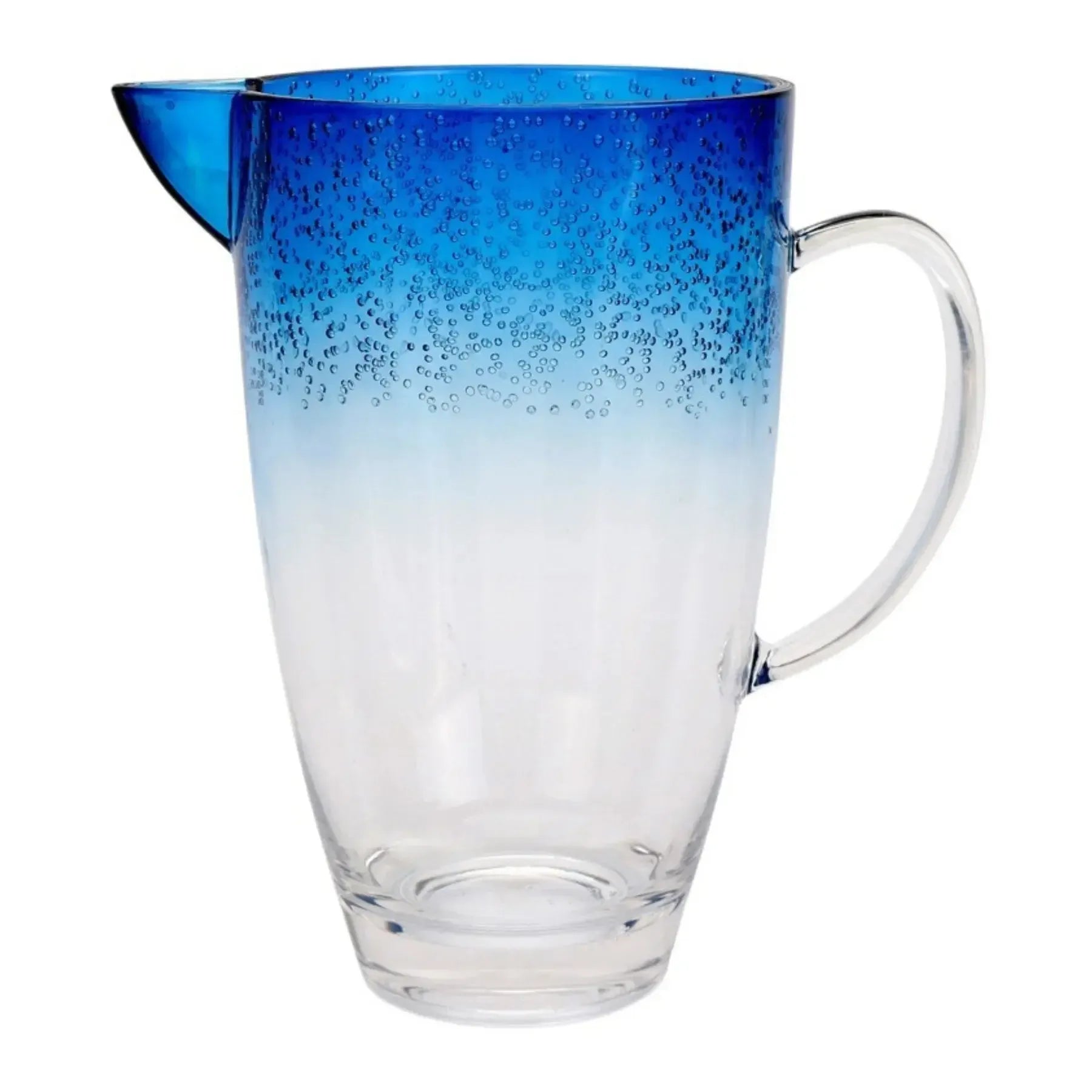 Jarra Acrílico Bolhas Topo Degradê Azul 2,5L