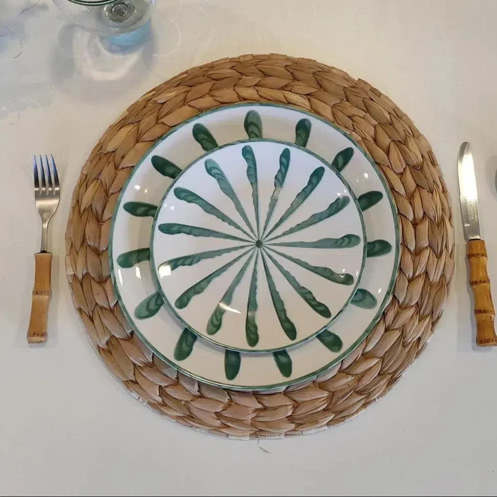 Jogo 4 Pratos Rasos Cerâmica Piuma 27cm Scalla