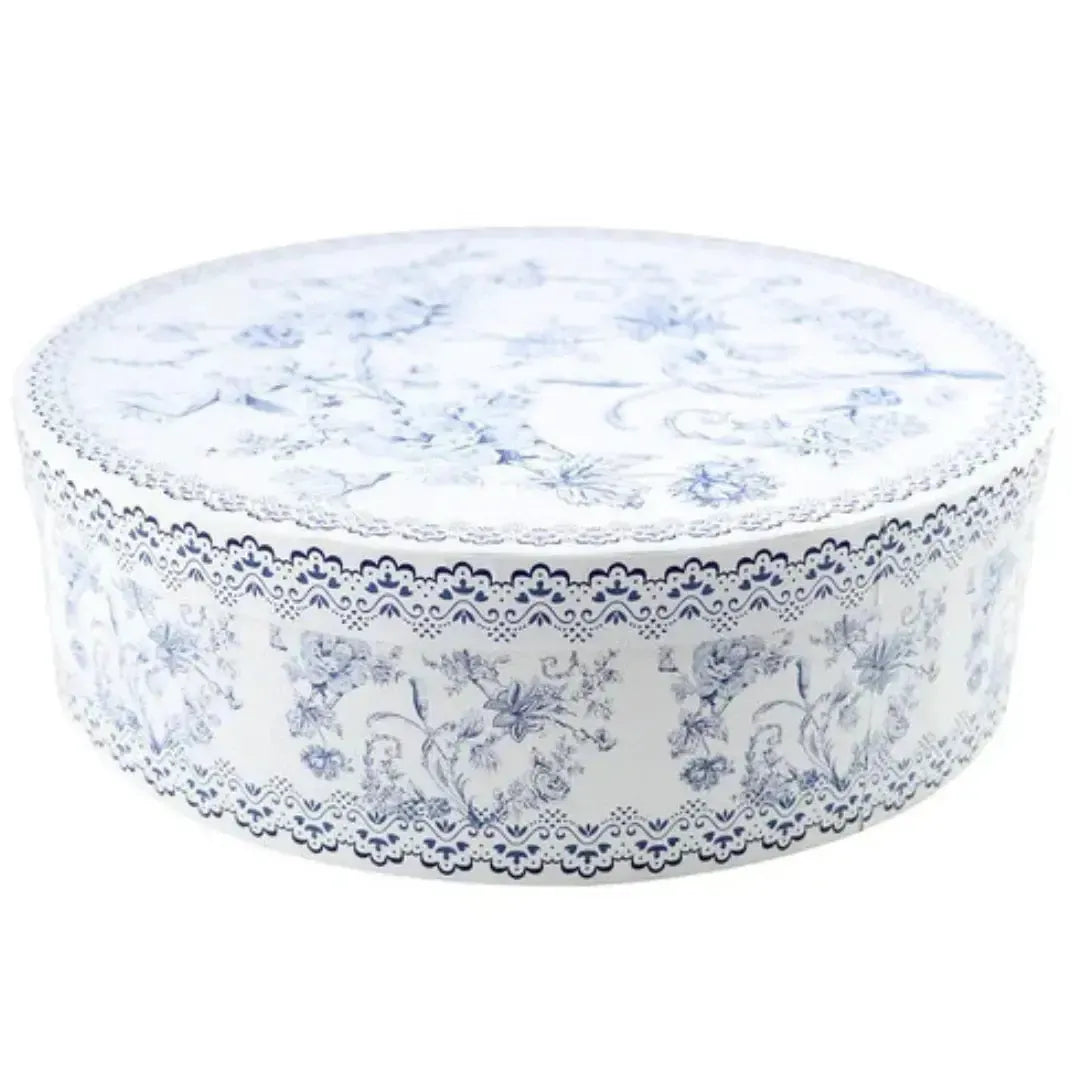 Jogo 4 Xícaras de Chá com Pires New Bone China Hortênsia 220ml Azul L'Hermitage