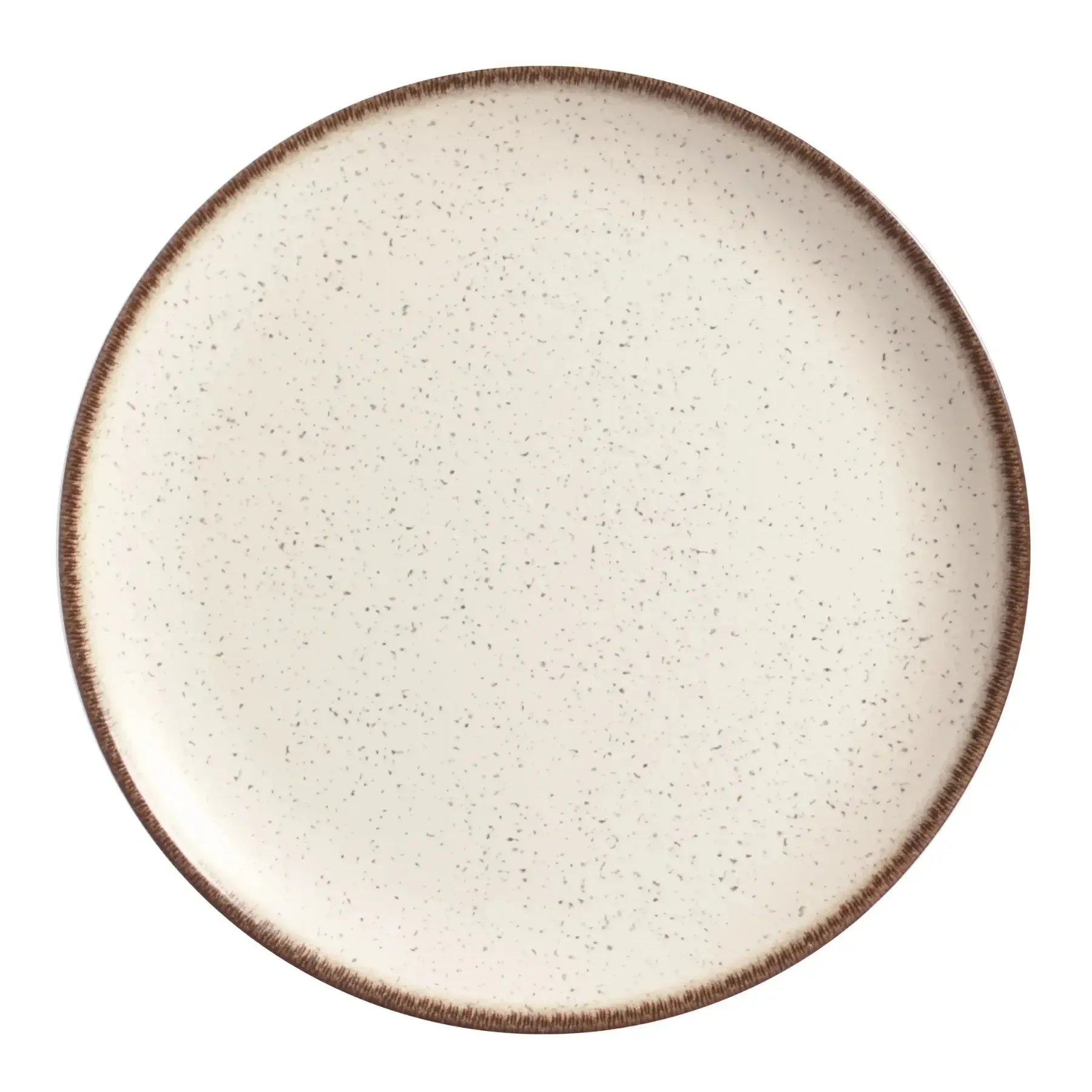 Jogo 6 Pratos Rasos Coup Cerâmica Vanilla 29cm Alleanza