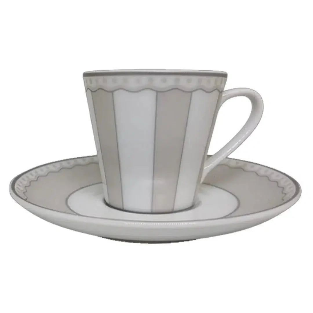 Jogo 6 Xícaras de Café c/ Pires Porcelana Carnivale Moonlight 100ml Noritake