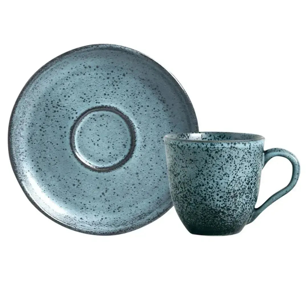 Jogo 6 Xícaras de Chá Stoneware Bio Petroleum/Night Sky 170ml Porto Brasil