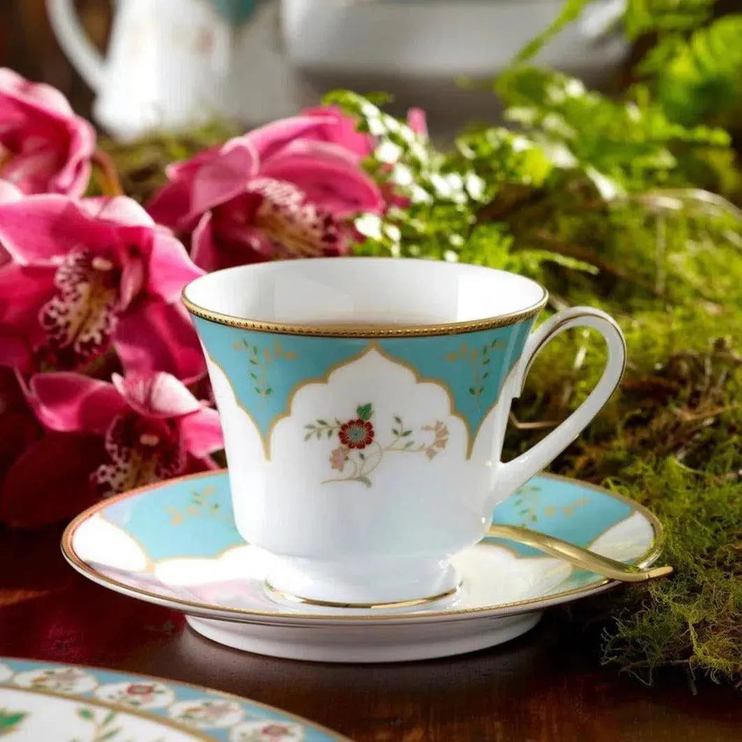 Jogo 6 Xícaras de Chá c/ Pires Porcelana Lodi's Morning 200ml Noritake