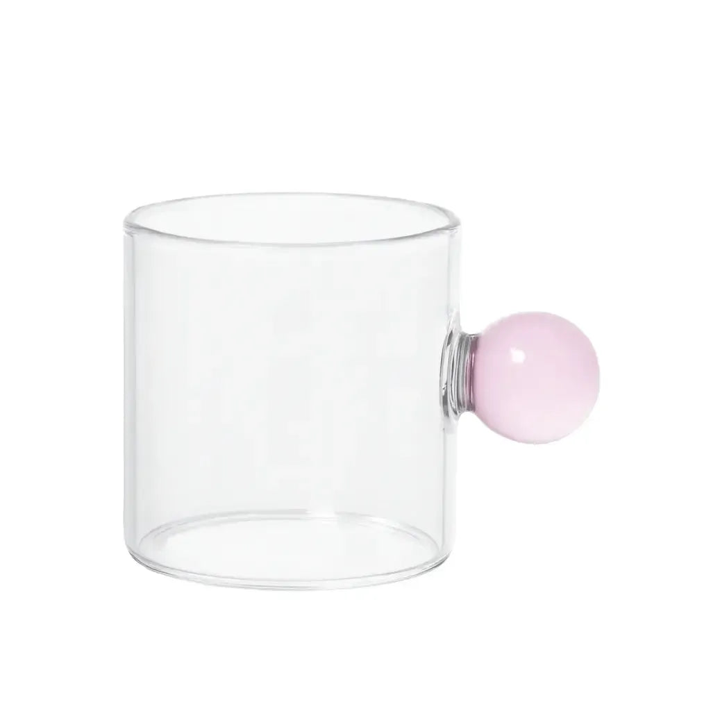 Jogo de 6 Xícaras de Café Vidro Linha Sintonia Rosa 100ml