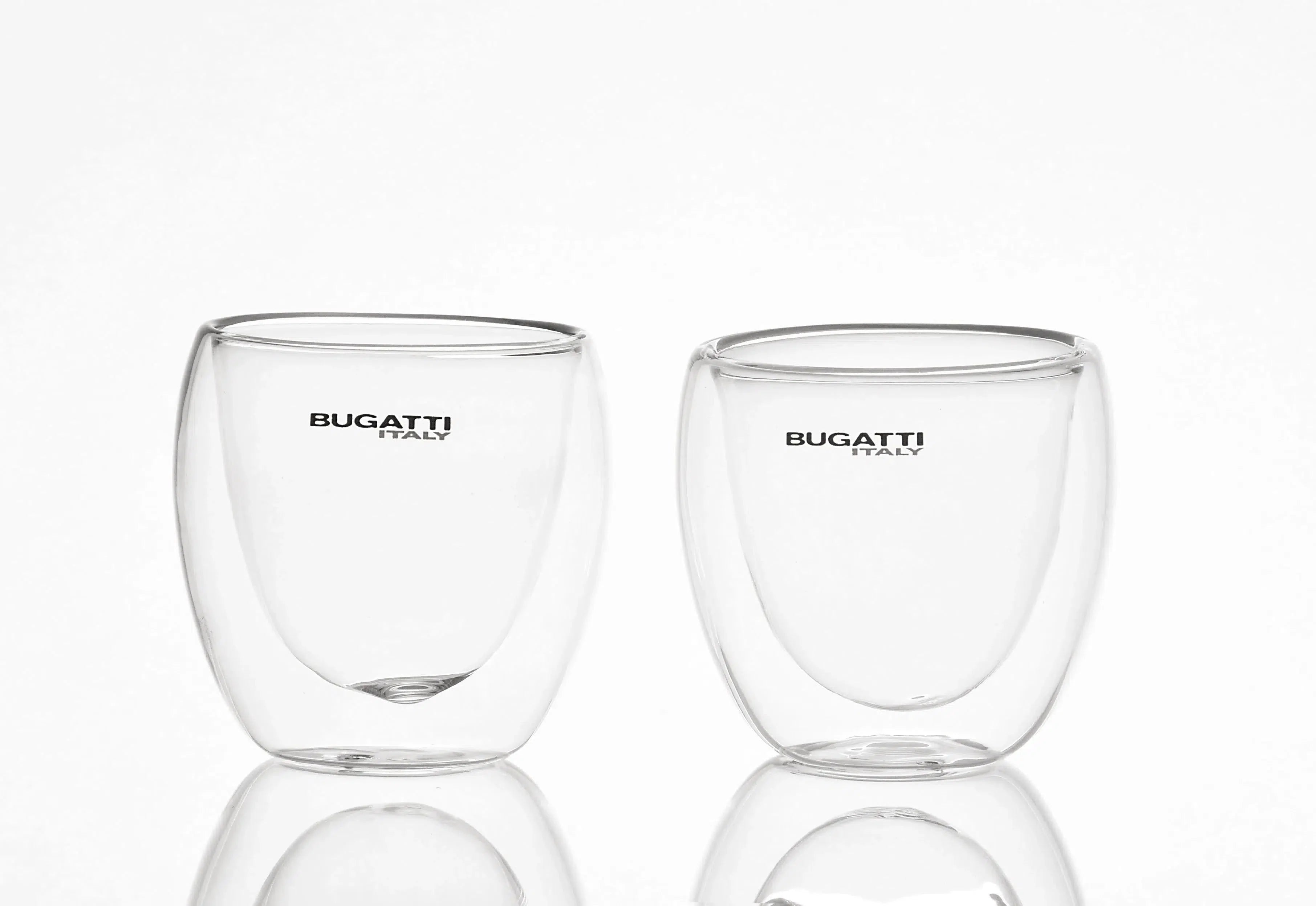 Kit com 2 Xícaras para Café Expresso Parede Dupla 80ml Bugatti