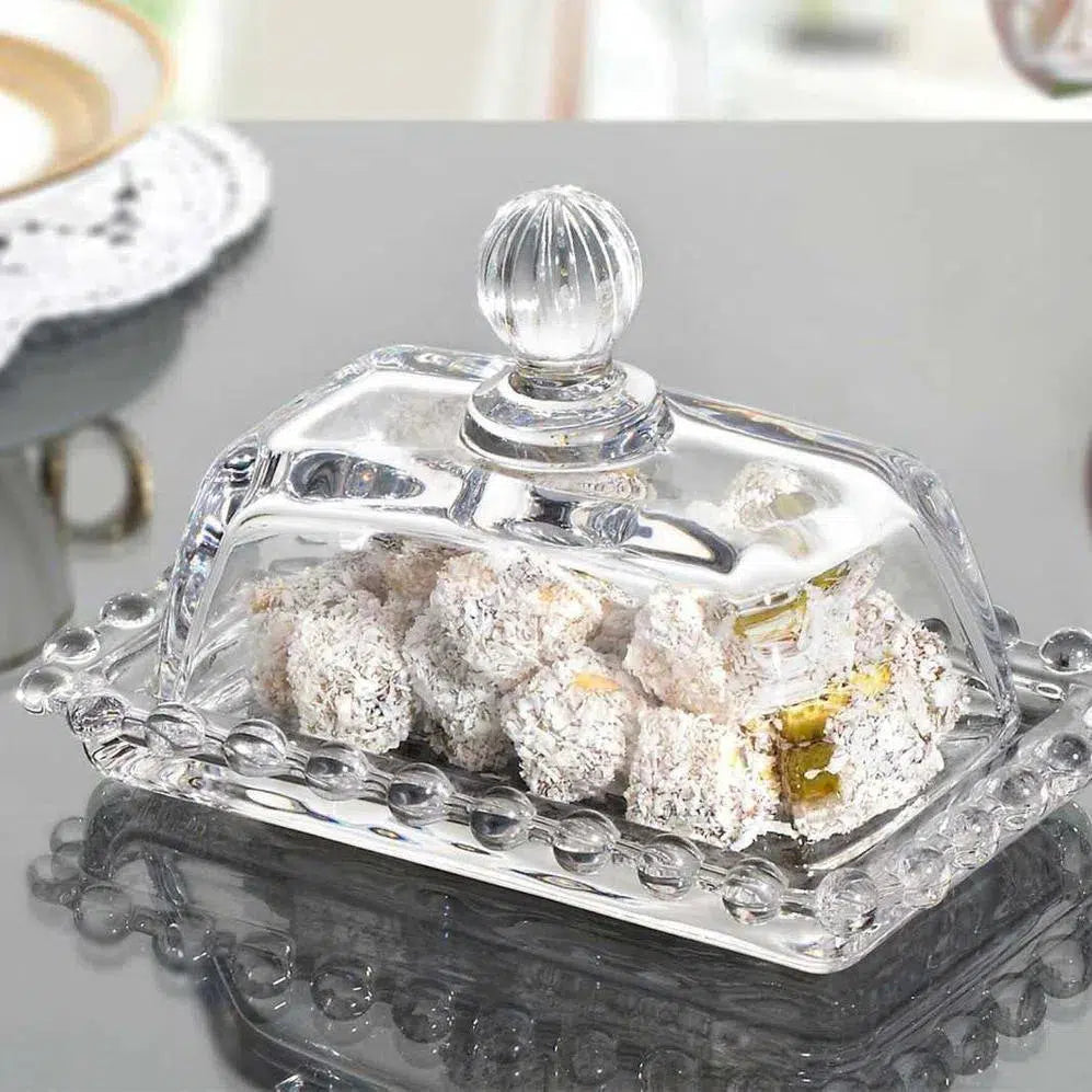 Manteigueira Cristal Pérola 14cm Wolff