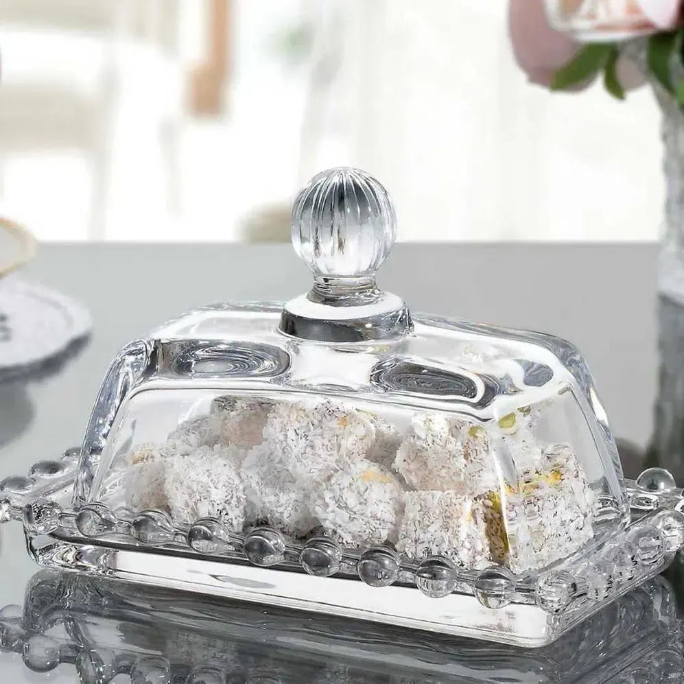 Manteigueira Cristal Pérola 14cm Wolff