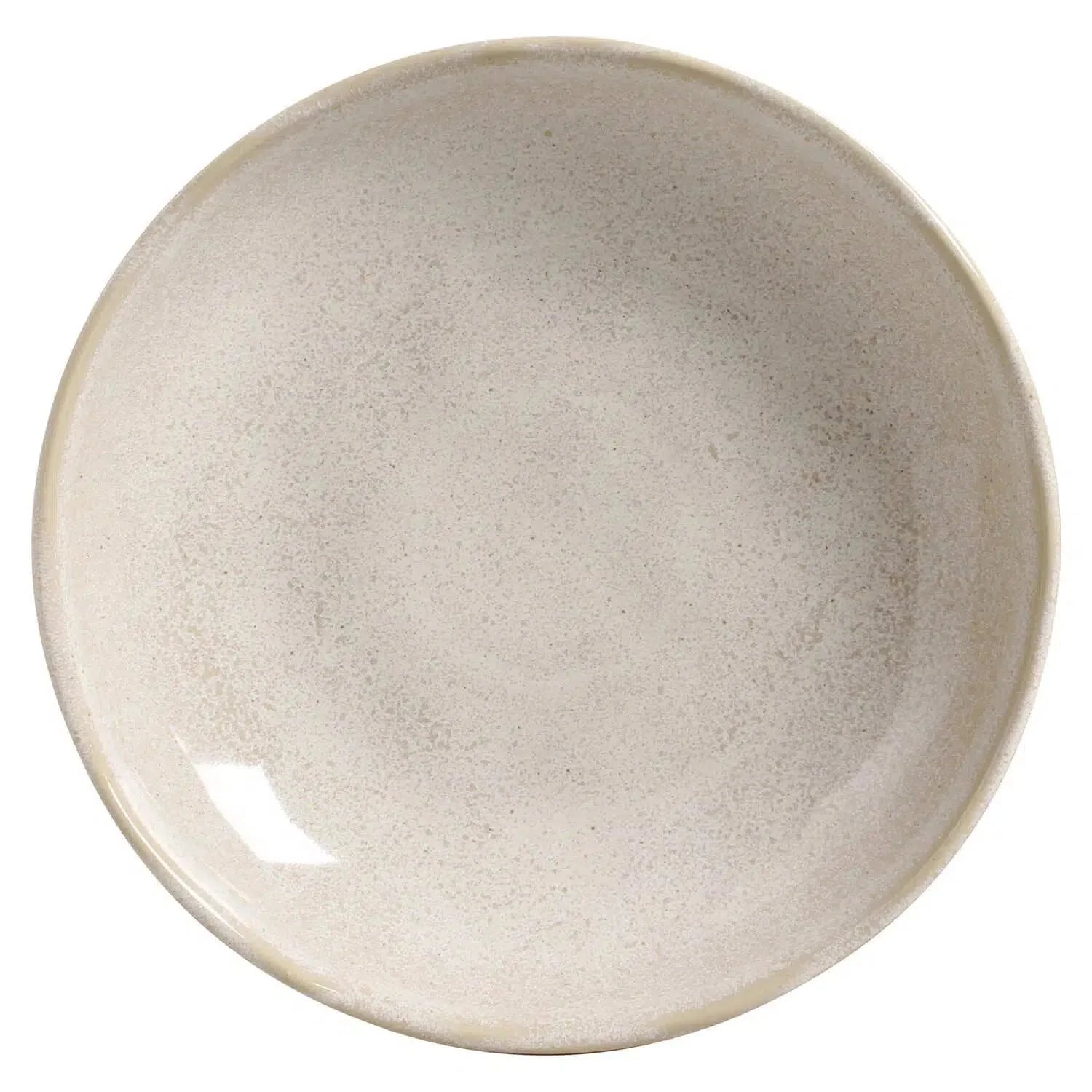 Jogo 6 Pratos Fundos Stoneware Bio Latte 22,5cm Porto Brasil