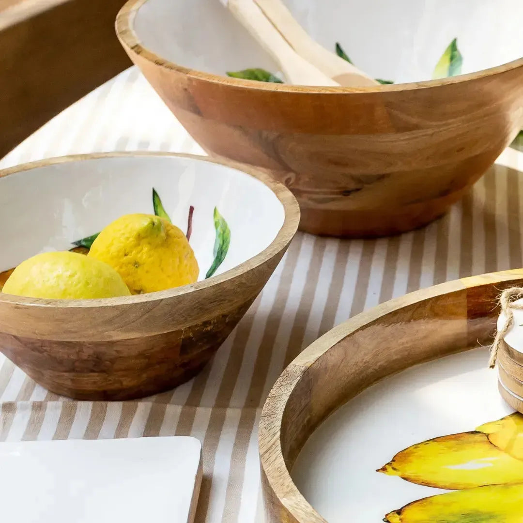 Bowl Médio Madeira Toscana Bahali 25cm