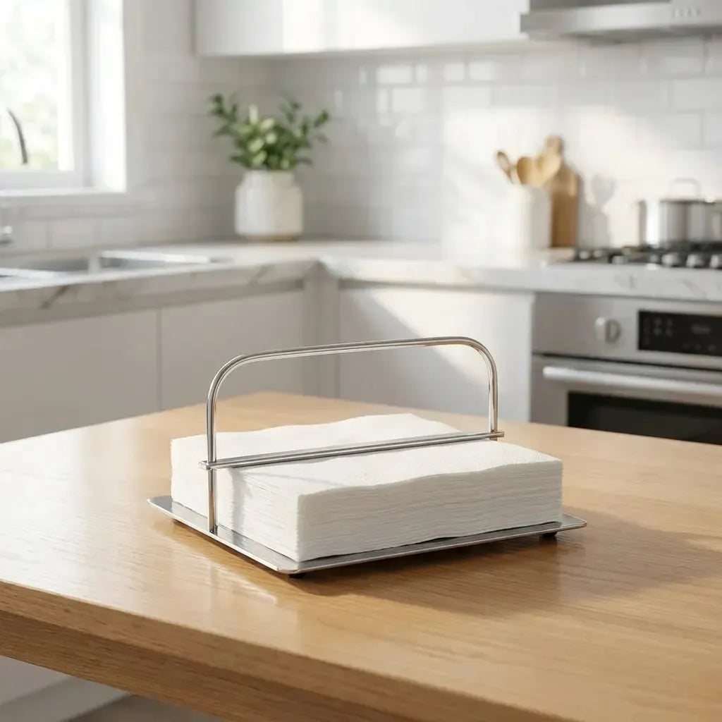 Porta Guardanapo Horizontal Inox Patti Riva