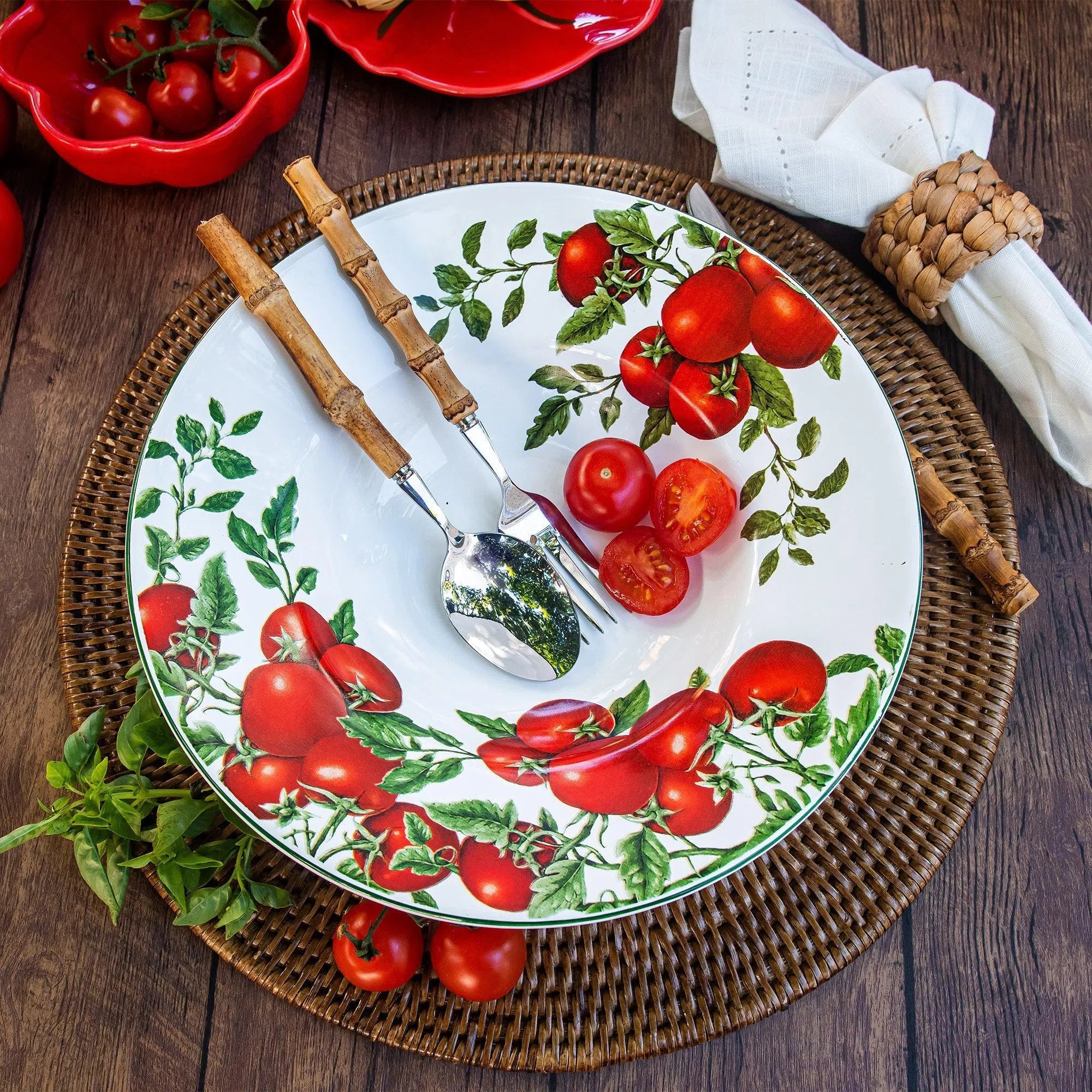 PRÉ-VENDA: Prato para Massa Cerâmica Tomate 27cm Scalla