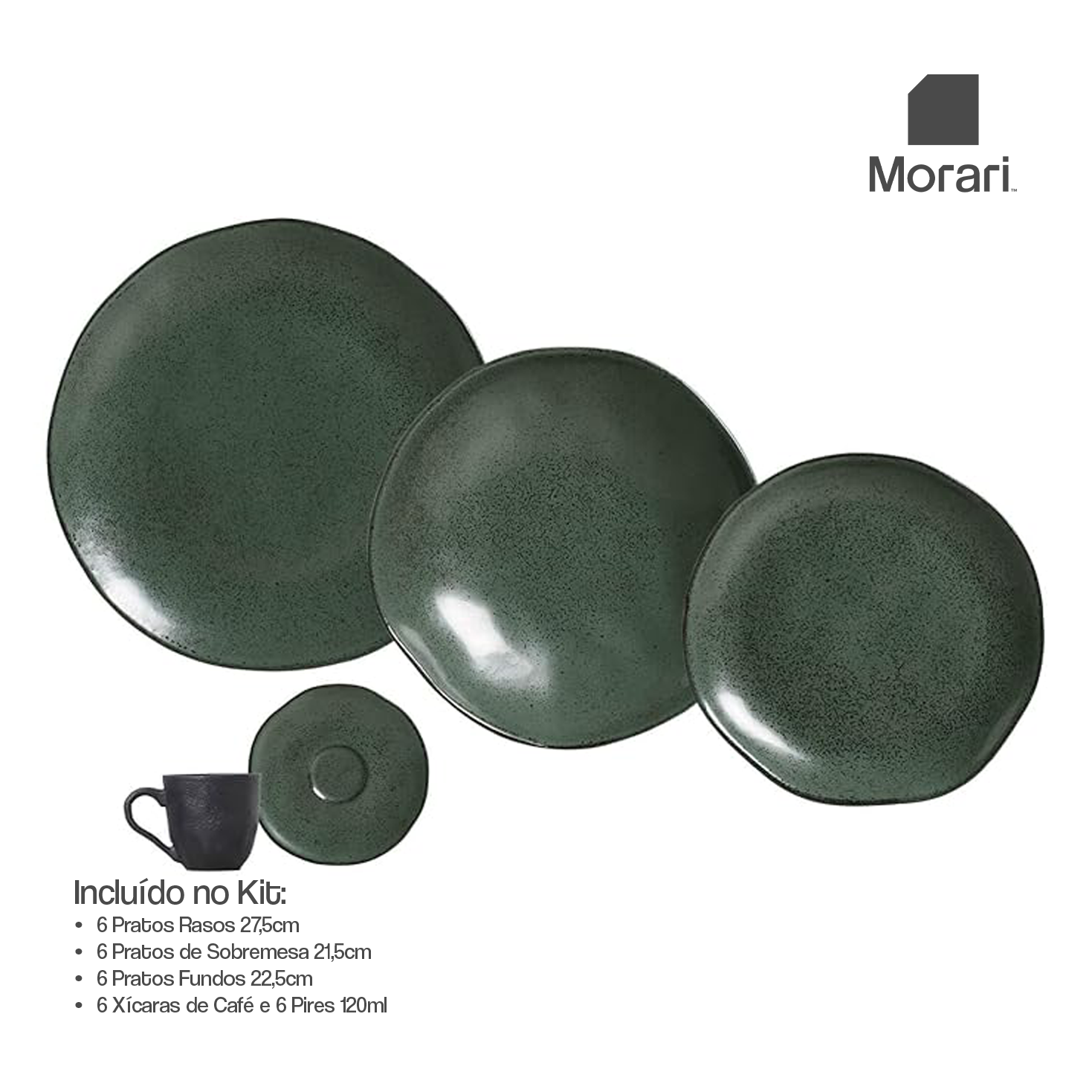Aparelho de Jantar Stoneware Porcelana