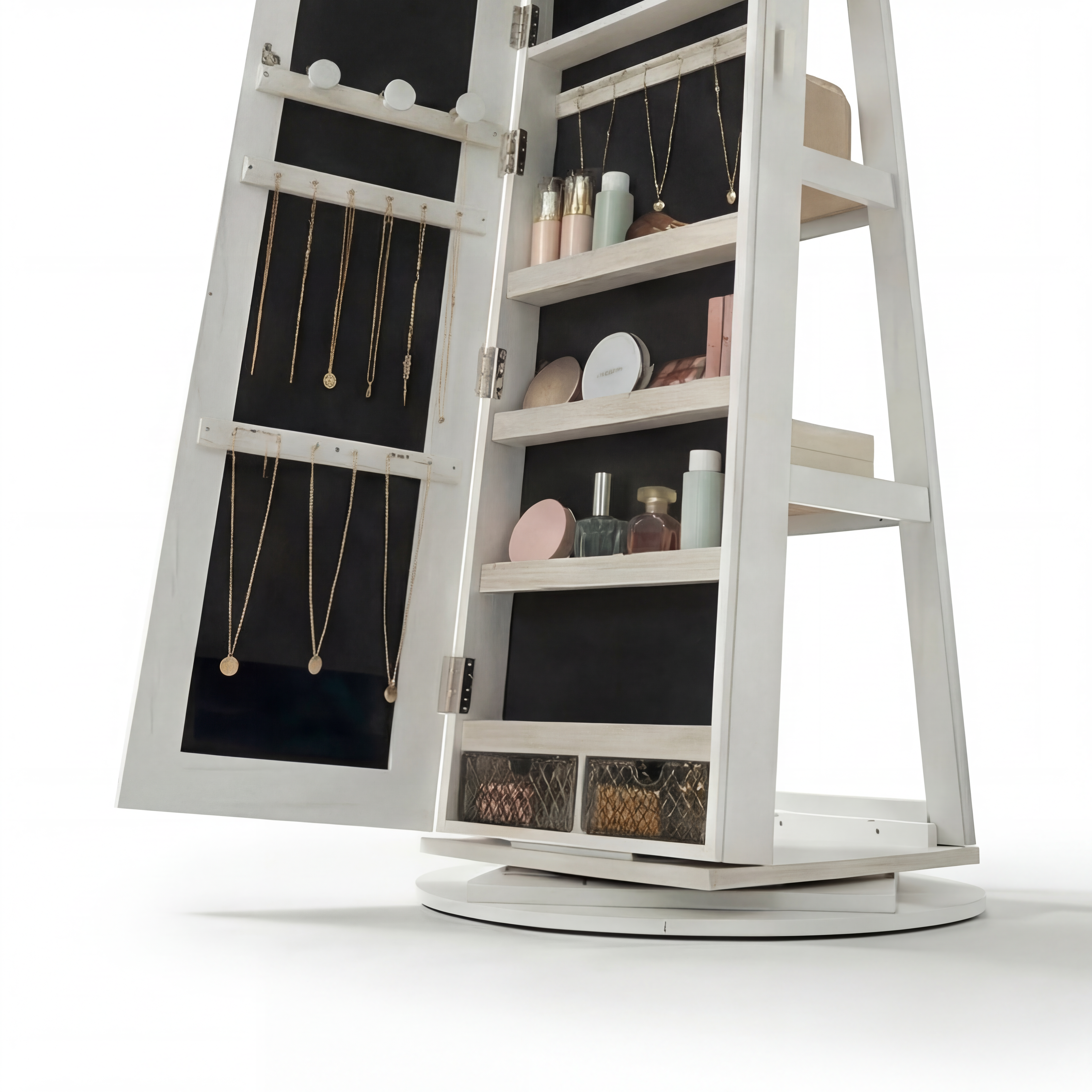 Camarim Porta-Joias 360° com LED