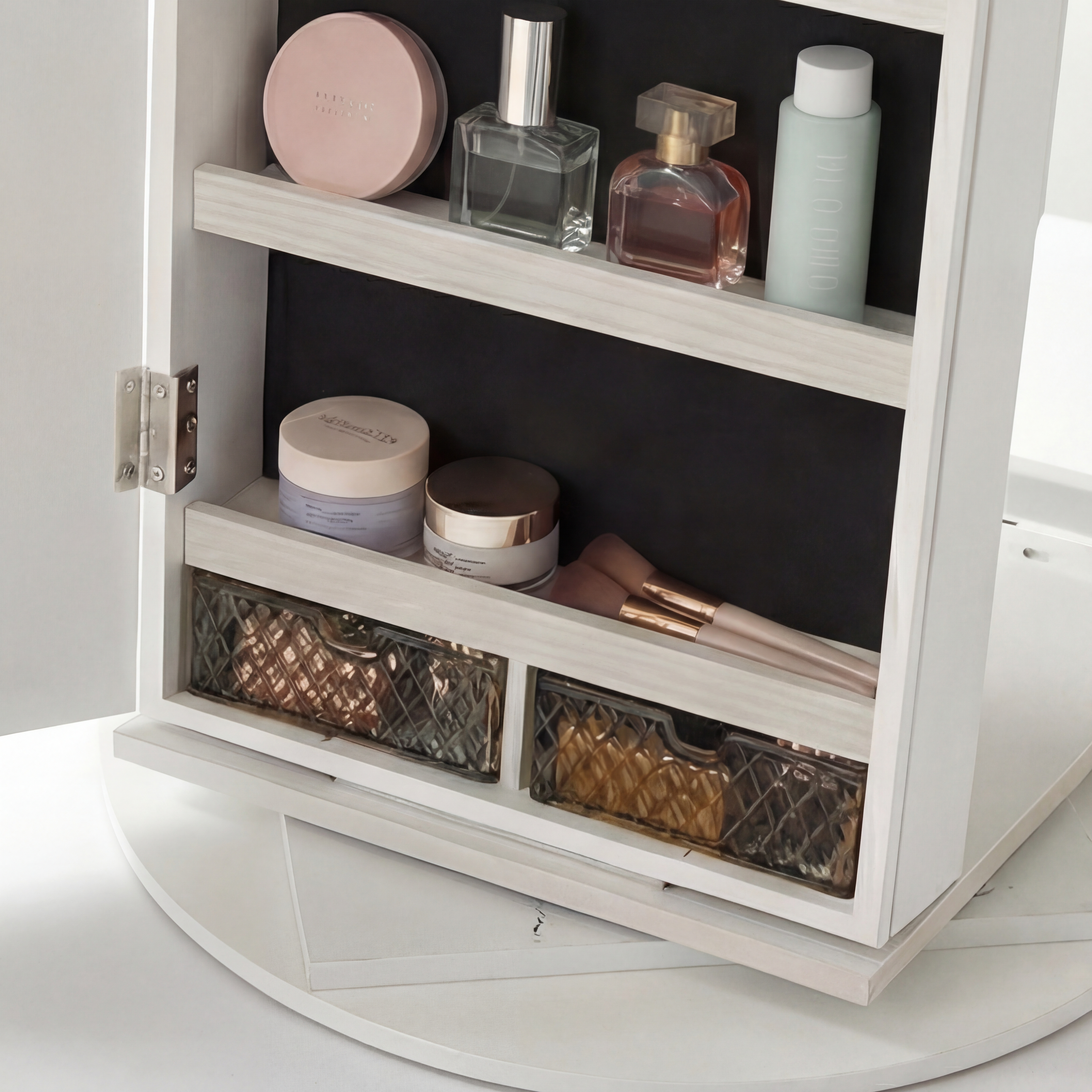 Camarim Porta-Joias 360° com LED