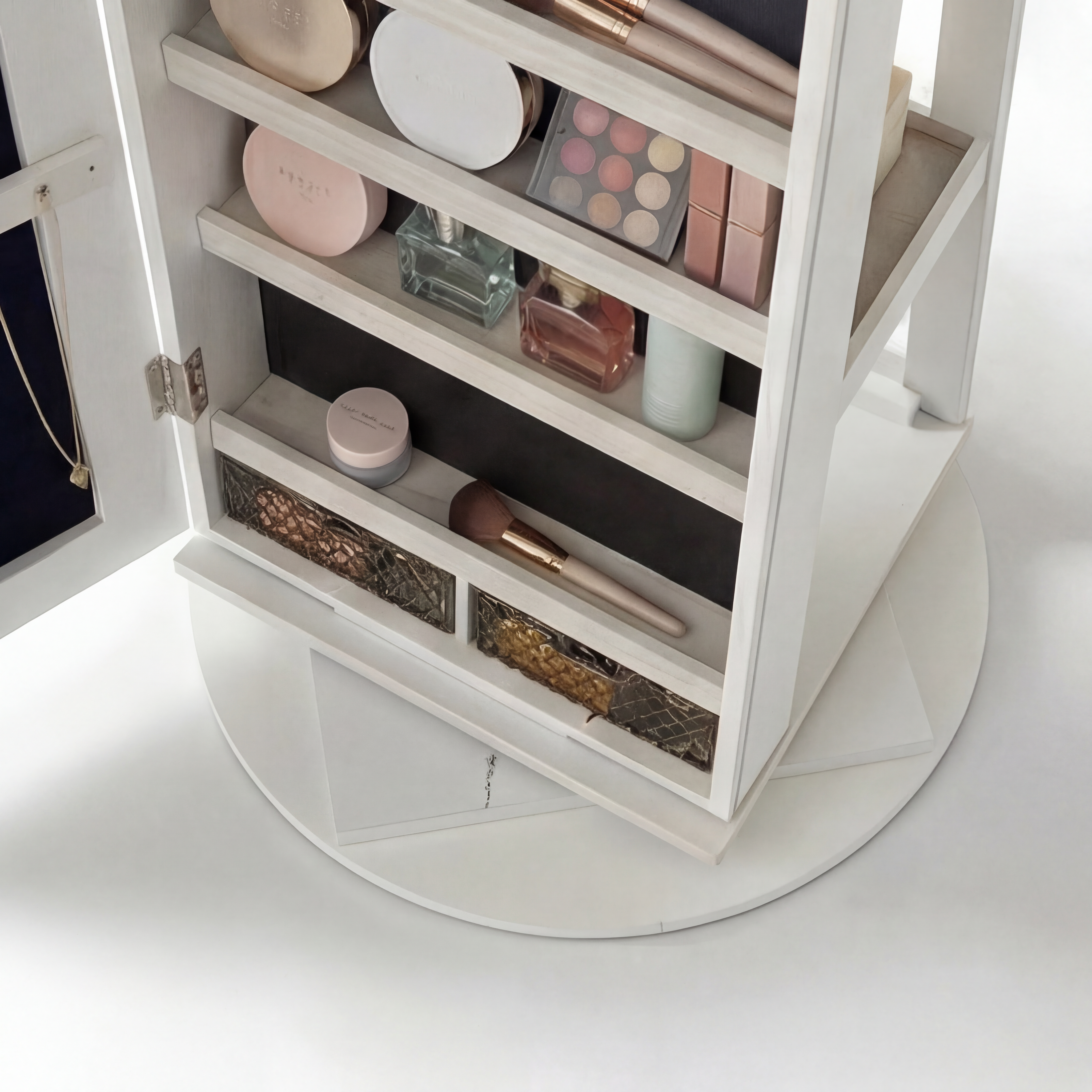Camarim Porta-Joias 360° com LED