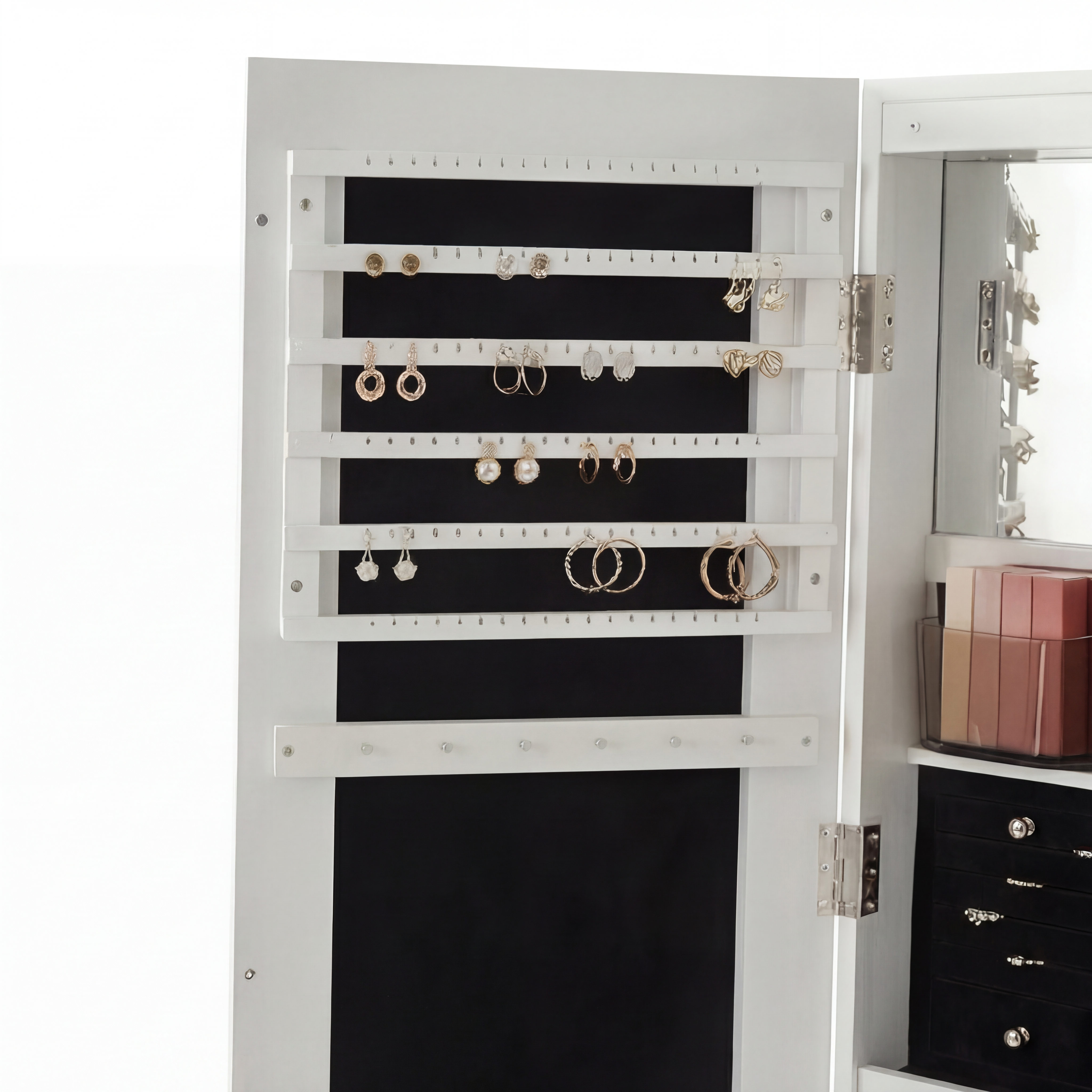 Camarim Porta-Joias 360° com LED