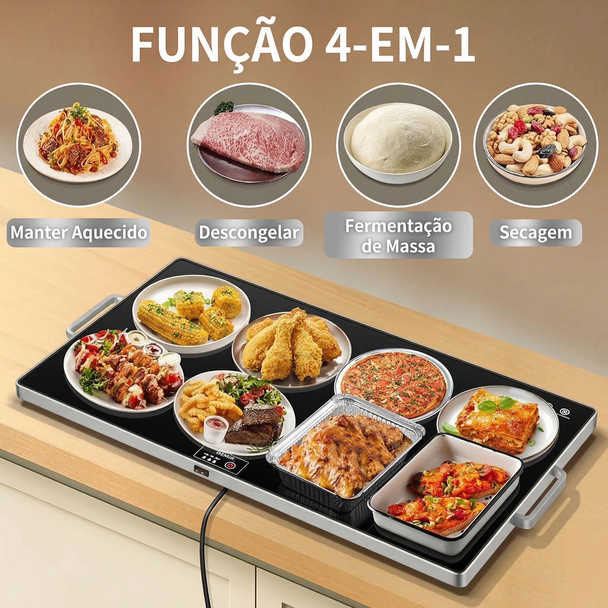 Bandeja Aquecedora Elétrica Rechaud