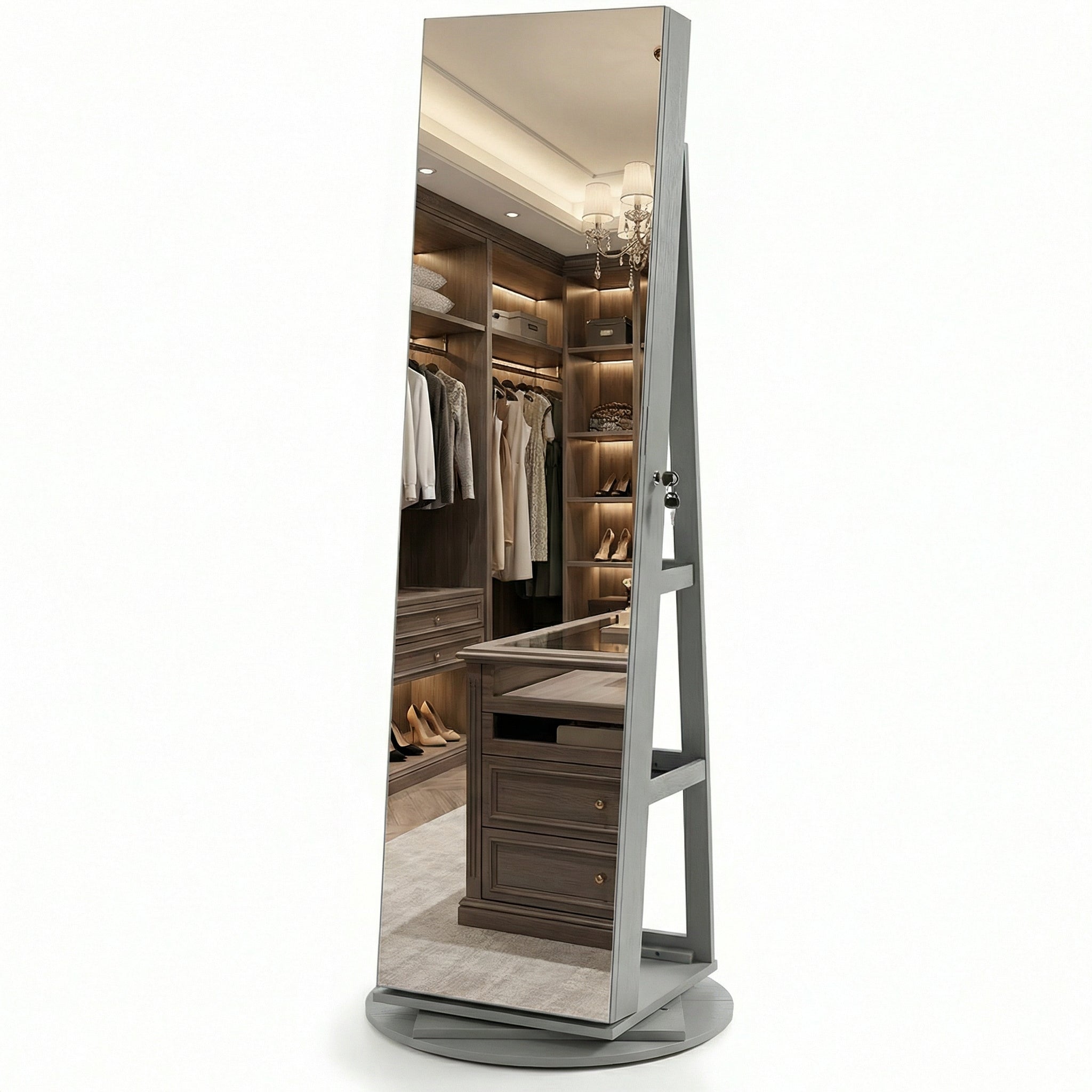 Camarim Porta-Joias 360° com LED