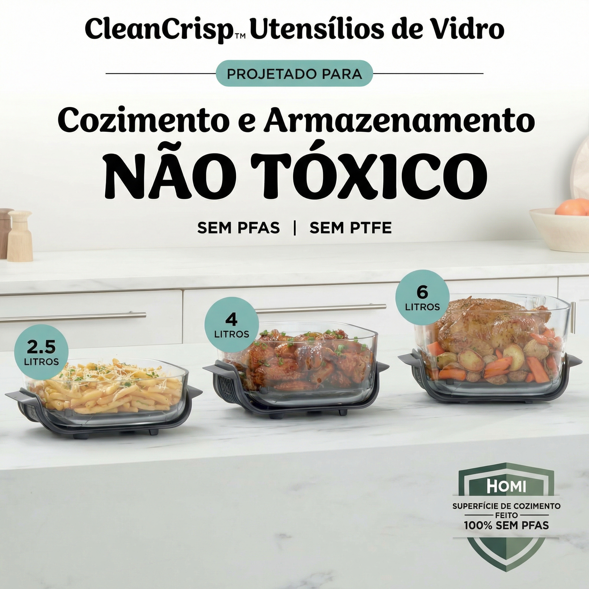 Crispi PRO Modular 6 em 1 + 3 Potes em Vidro